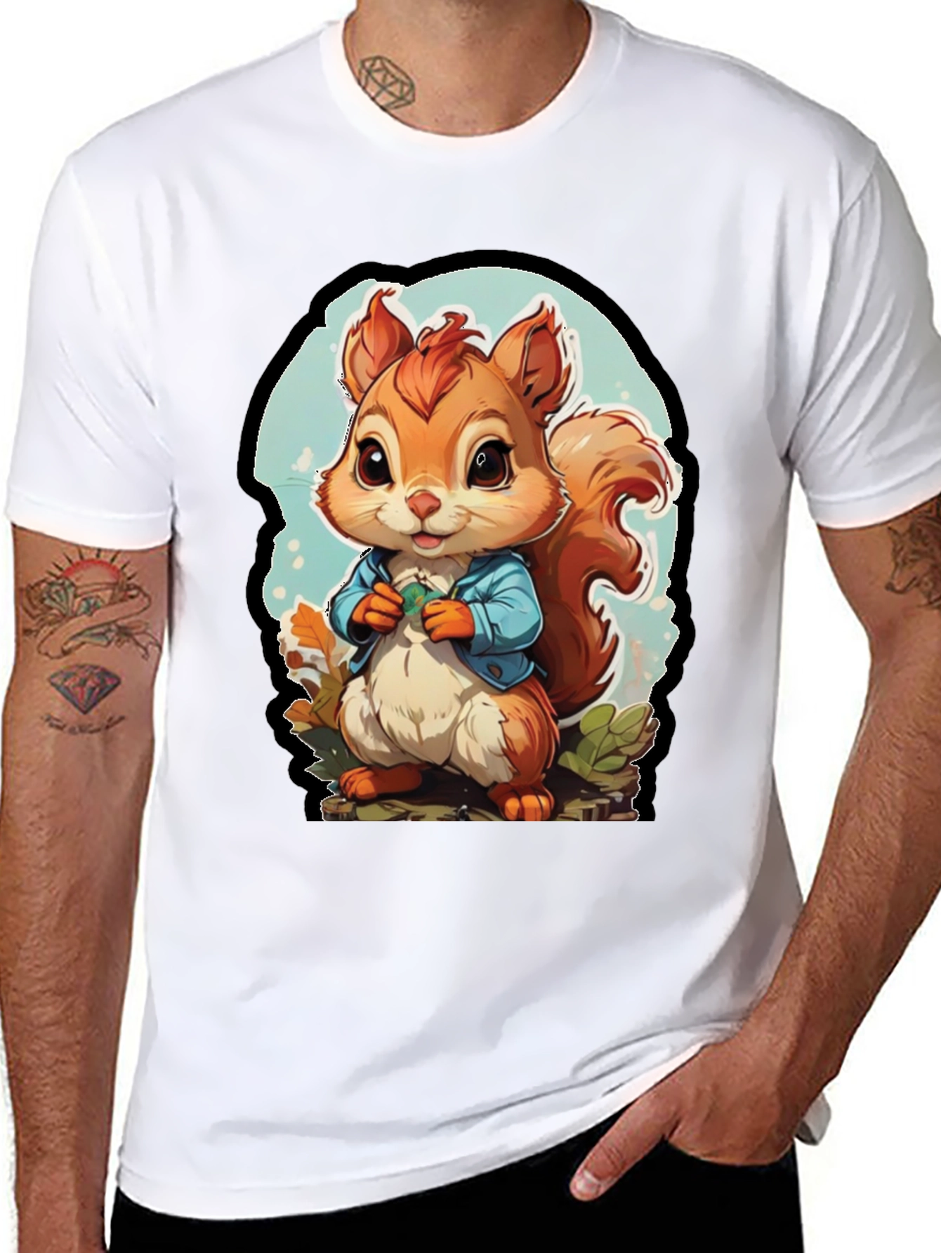 Cute Squirrel Graphic Tee - Unisex Soft Style Shirt