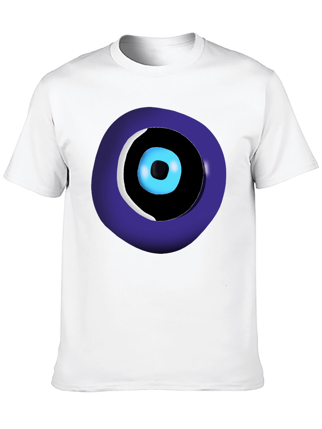 Evil Eye Graphic Tee - Black Unisex Crew Neck