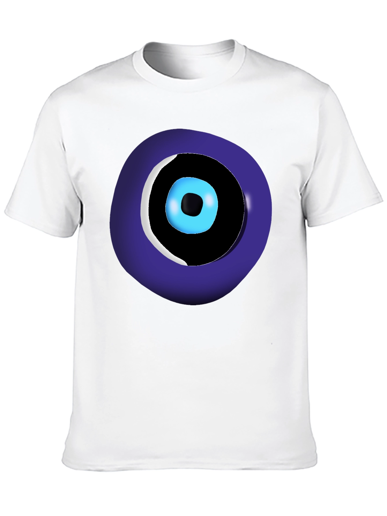 Evil Eye Graphic Tee - Black Unisex Crew Neck