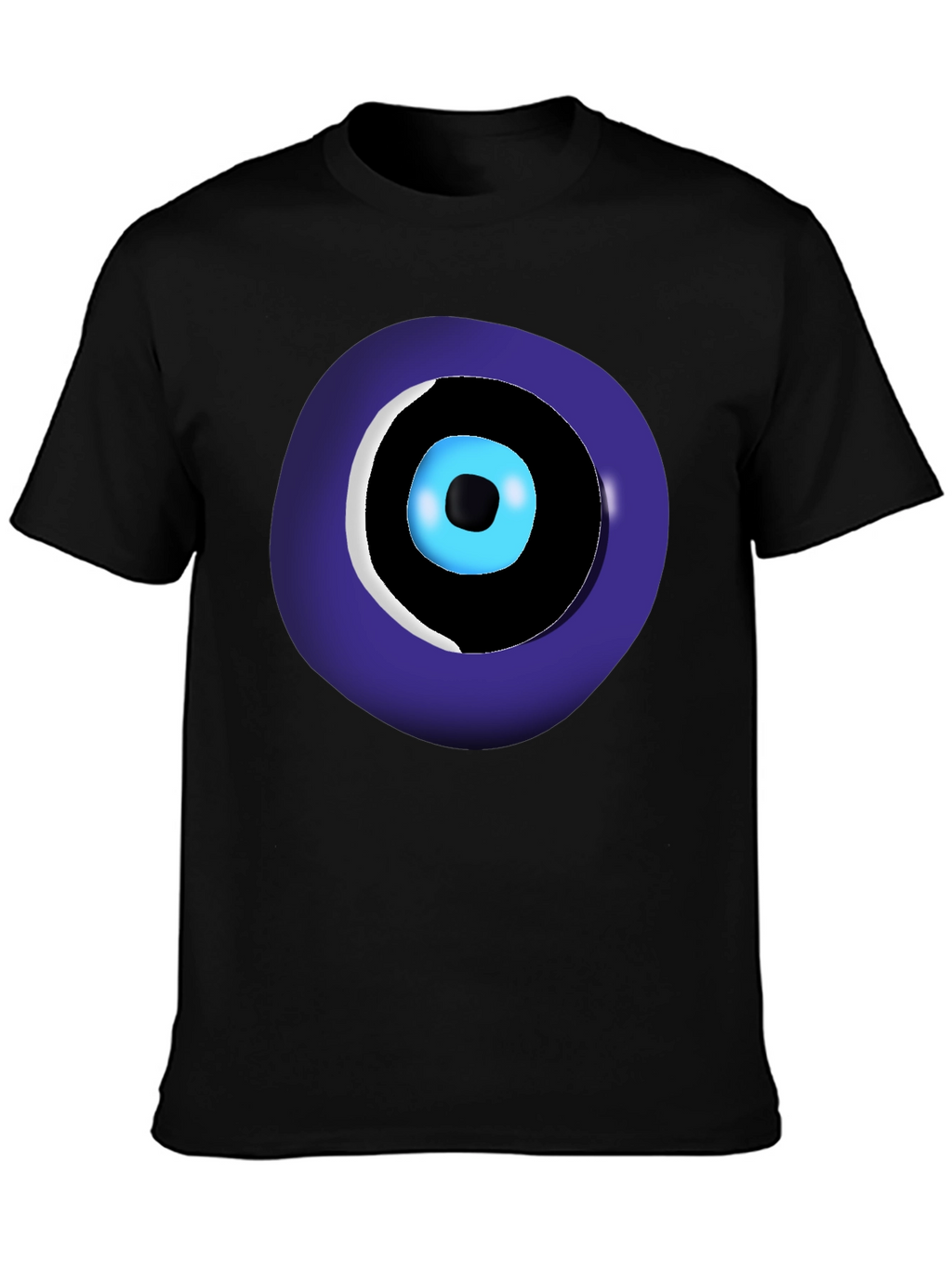 Evil Eye Graphic Tee - Black Unisex Crew Neck