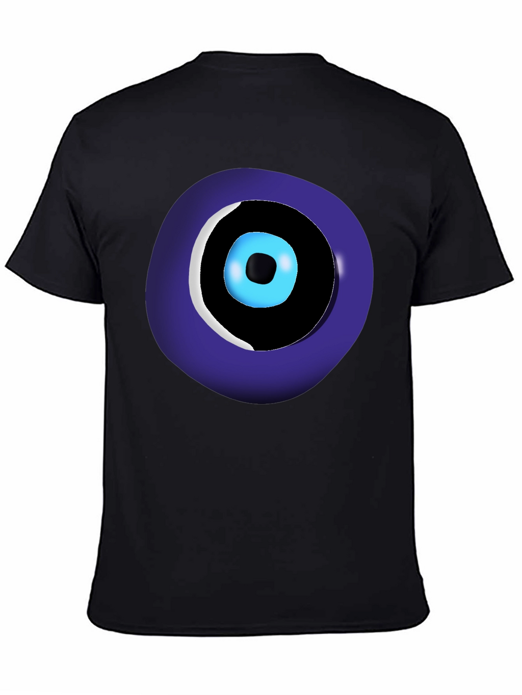 Evil Eye Graphic Tee - Black Unisex Crew Neck