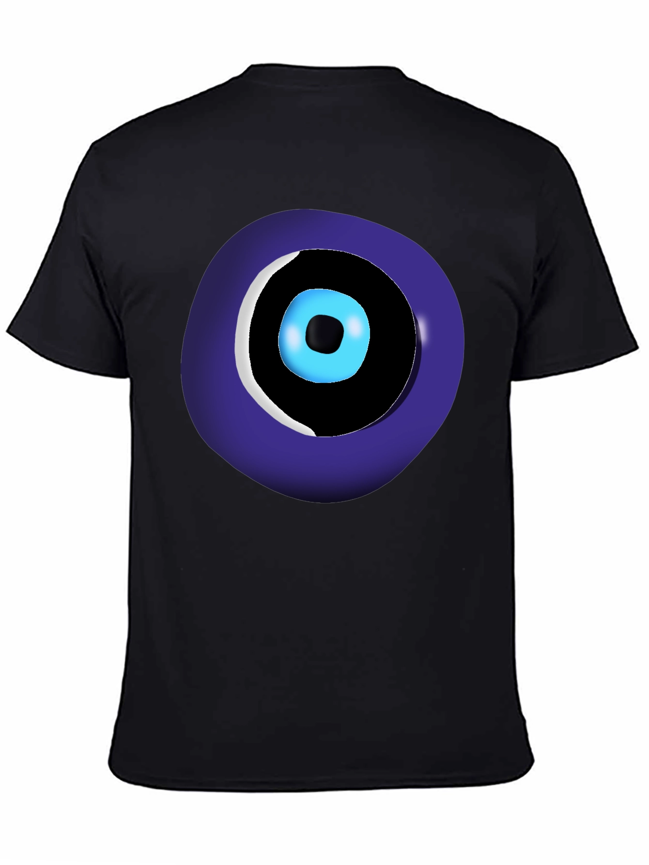Evil Eye Graphic Tee - Black Unisex Crew Neck
