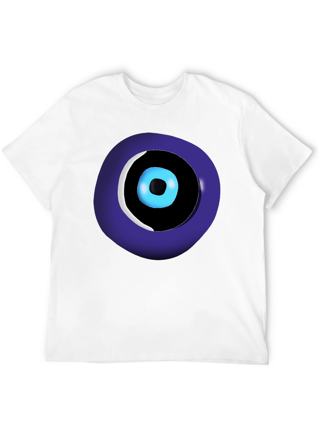 Evil Eye Graphic Tee - Black Unisex Crew Neck