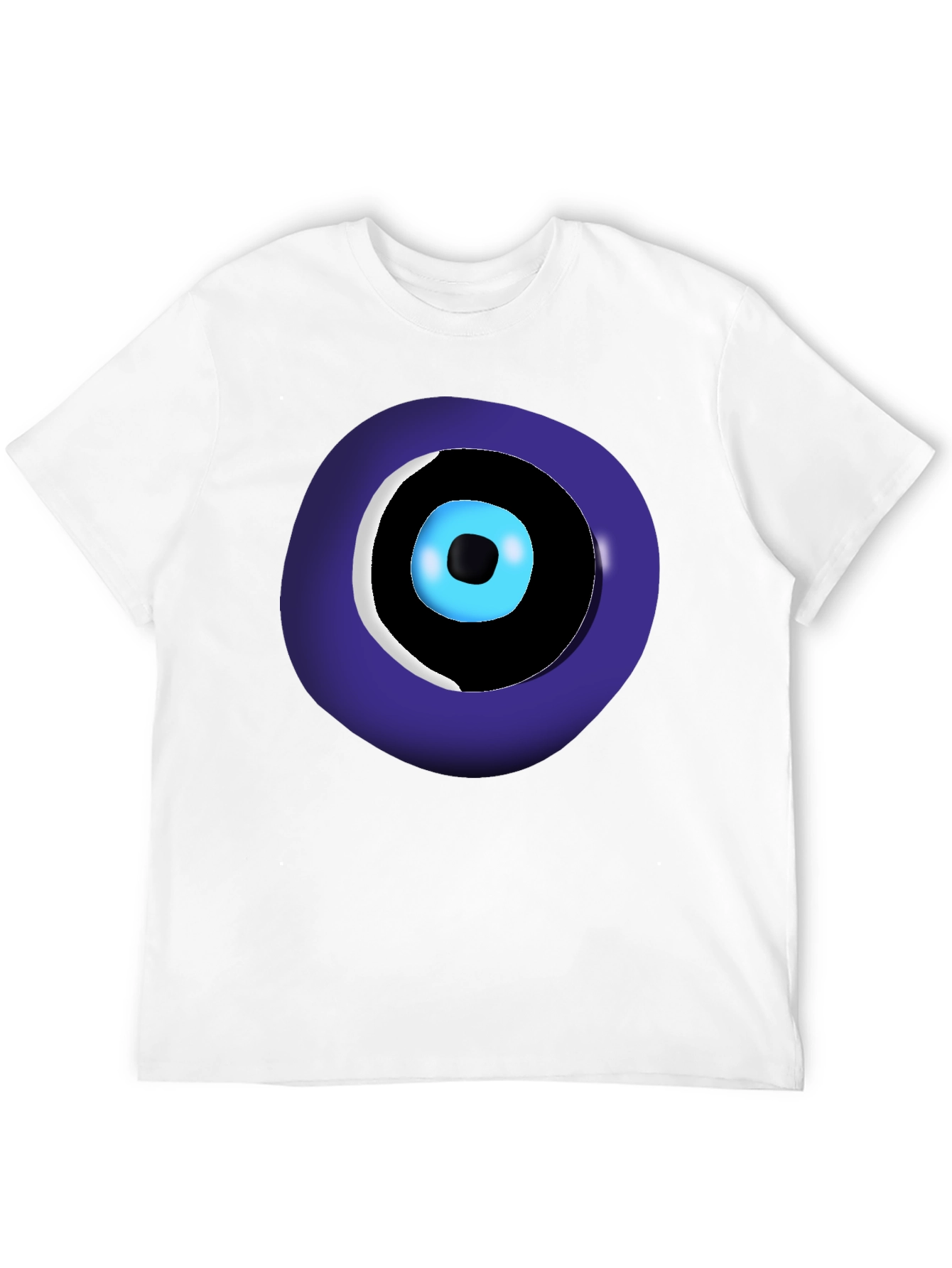 Evil Eye Graphic Tee - Black Unisex Crew Neck