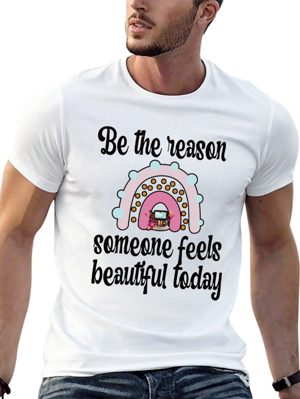 Be the Reason Rainbow Graphic T-Shirt