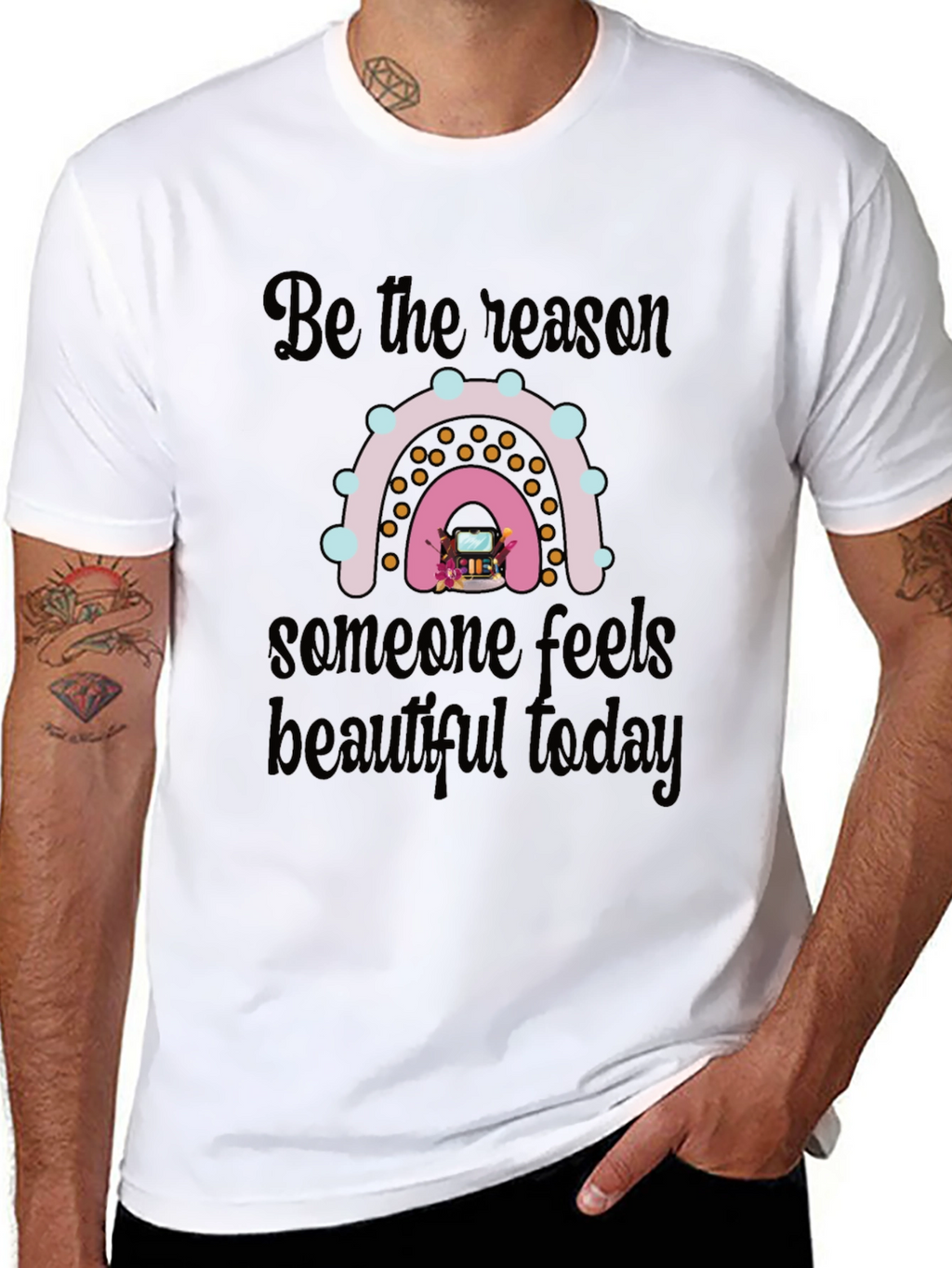 Be the Reason Rainbow Graphic T-Shirt