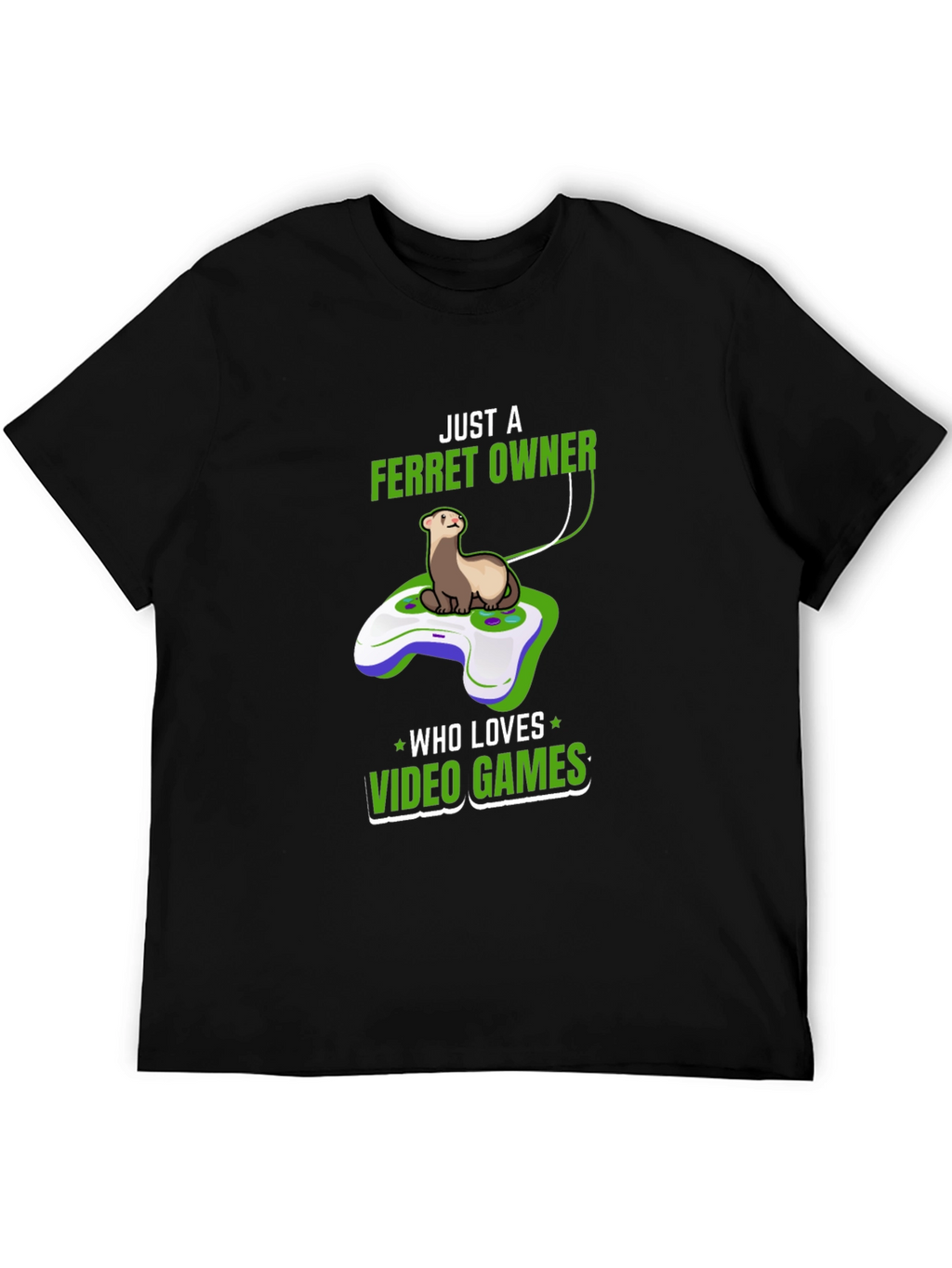 Ferret Owner Video Game Lover Graphic Tee