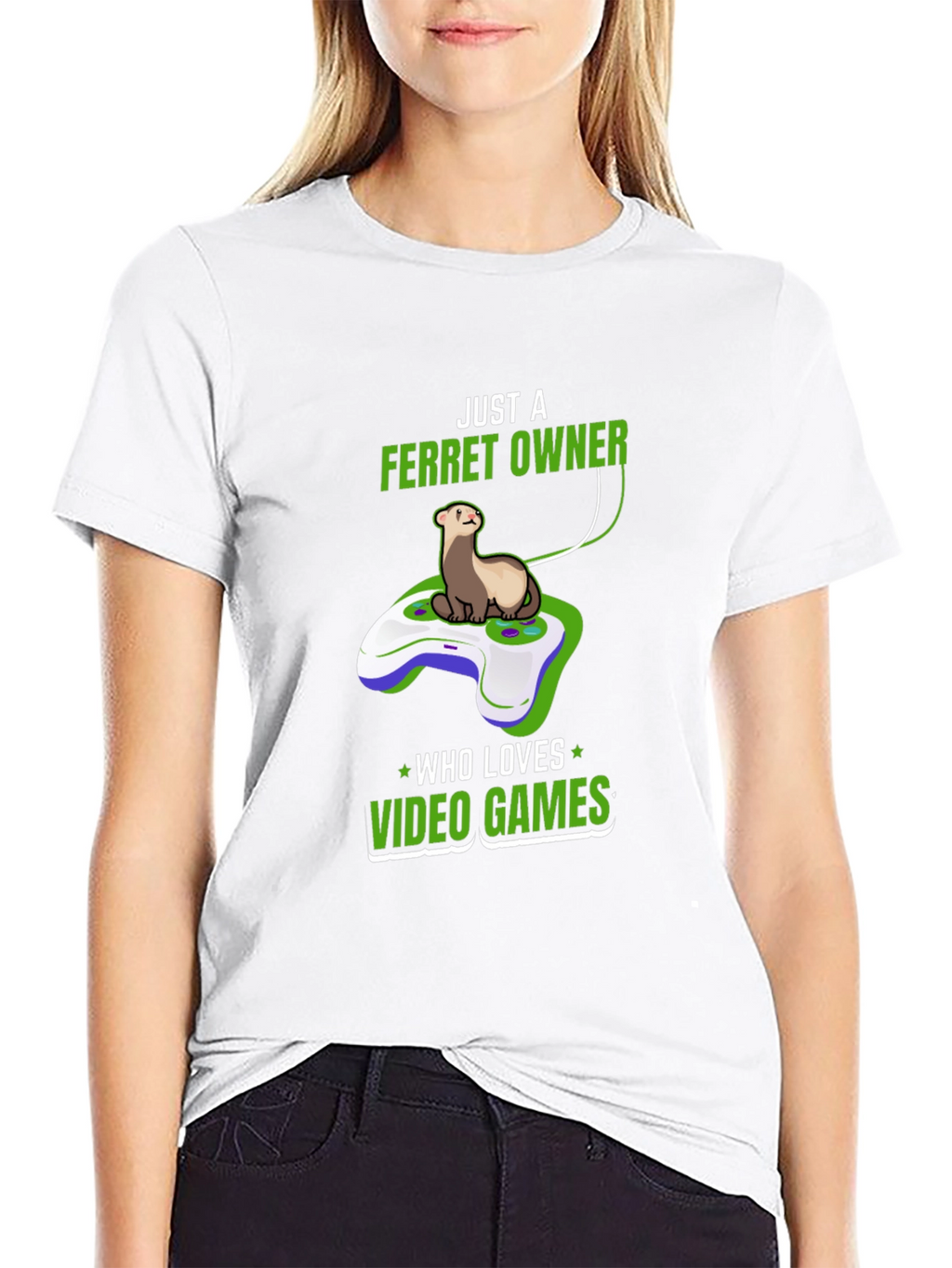 Ferret Owner Video Game Lover Graphic Tee