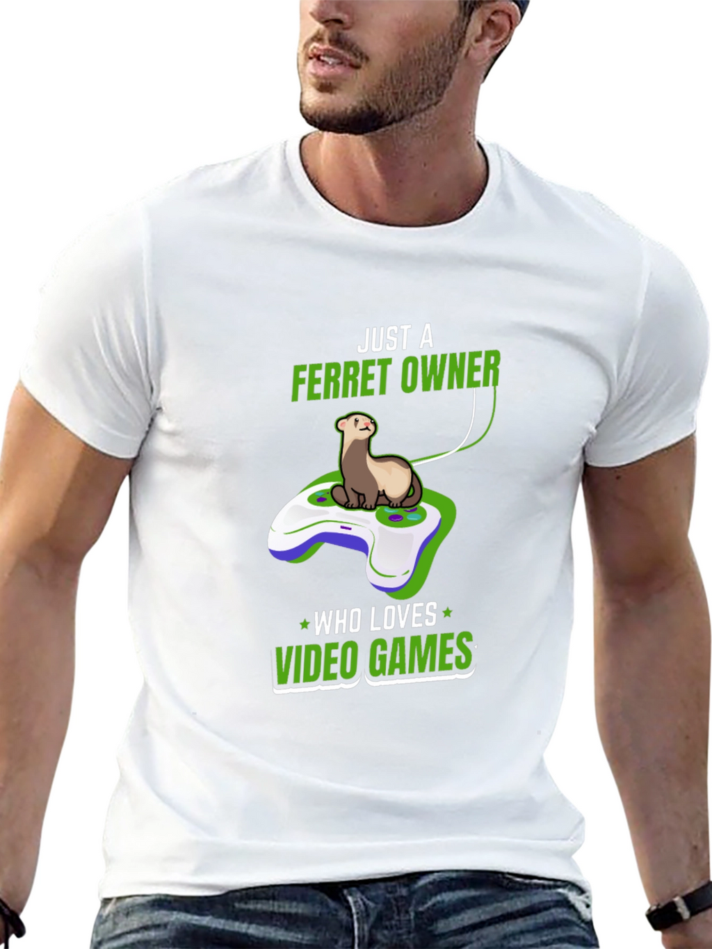 Ferret Owner Video Game Lover Graphic Tee