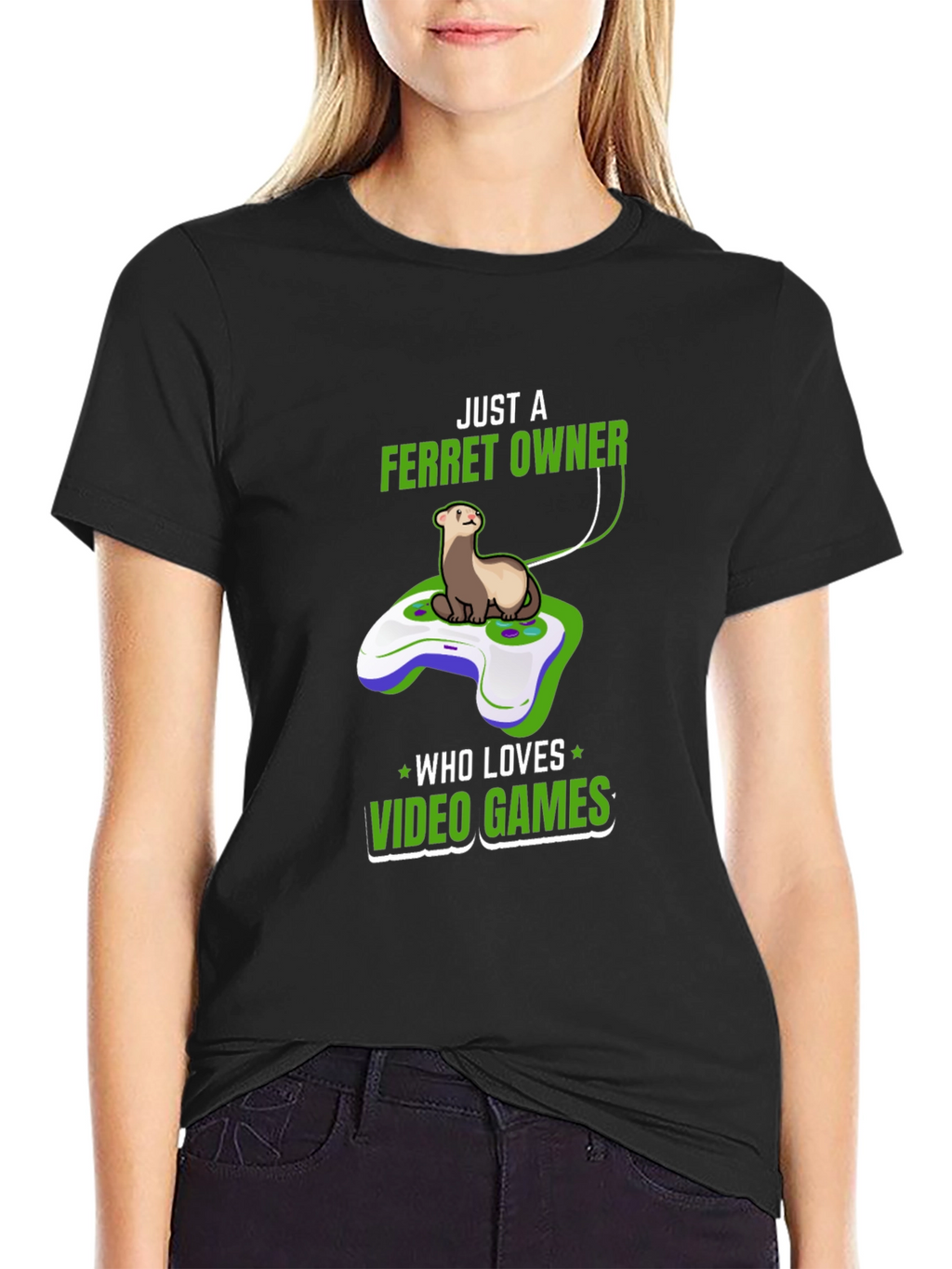 Ferret Owner Video Game Lover Graphic Tee
