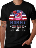 Mommy Shark USA Graphic Tee