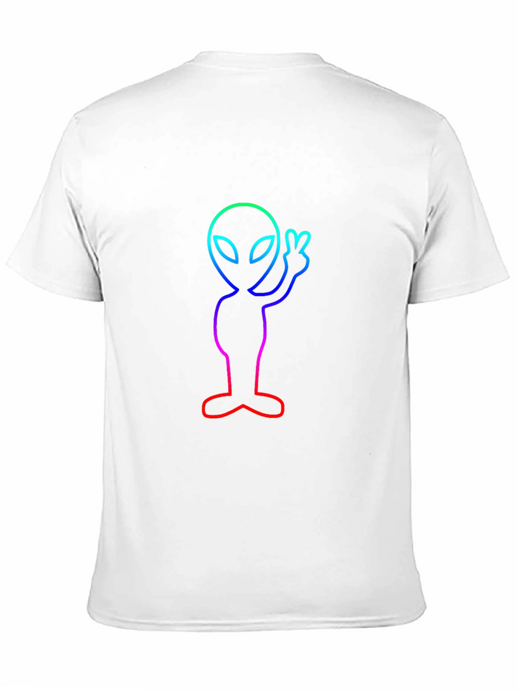 Neon Alien Peace Sign T-Shirt - Trendy Graphic Tee