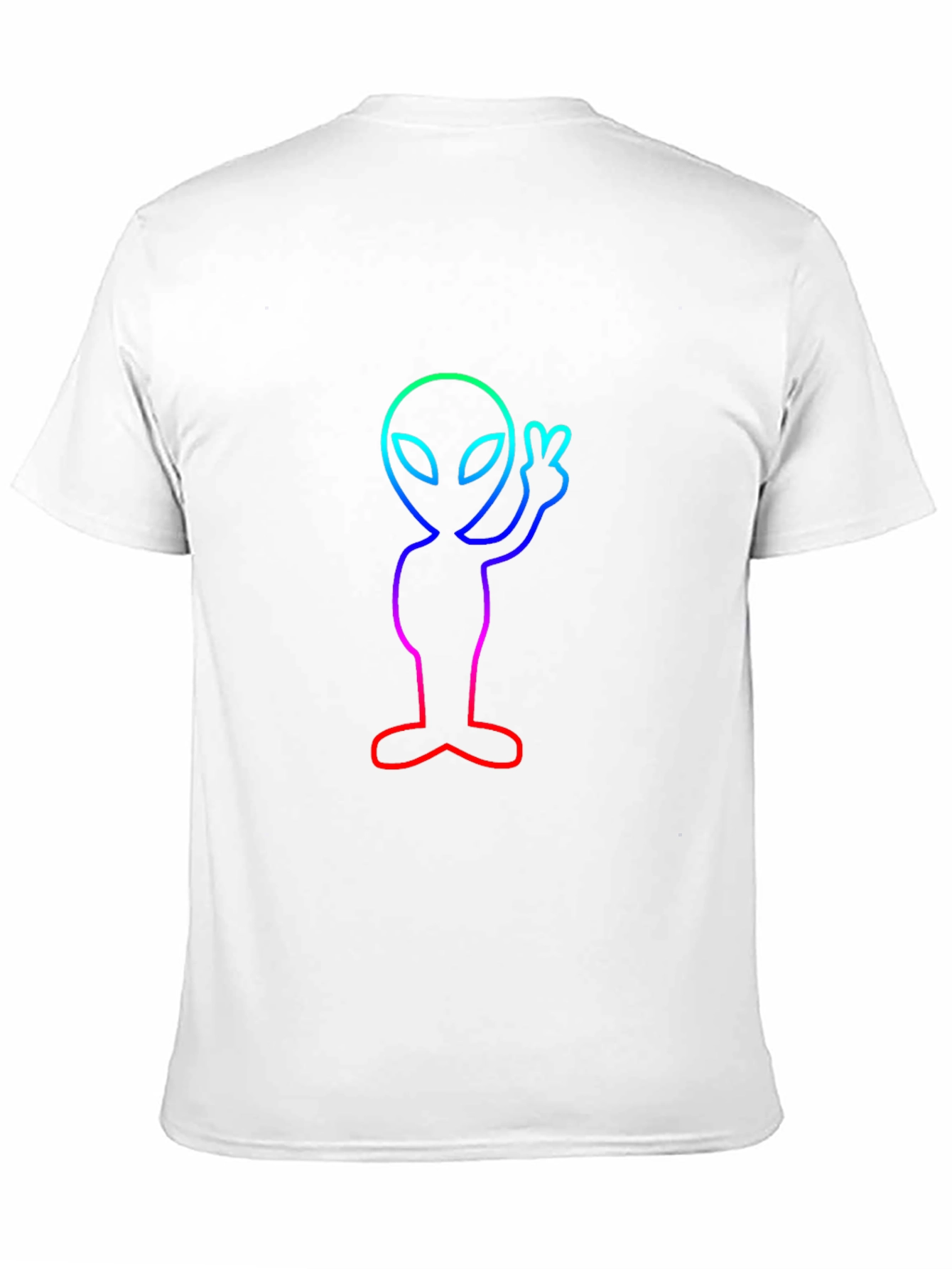 Neon Alien Peace Sign T-Shirt - Trendy Graphic Tee