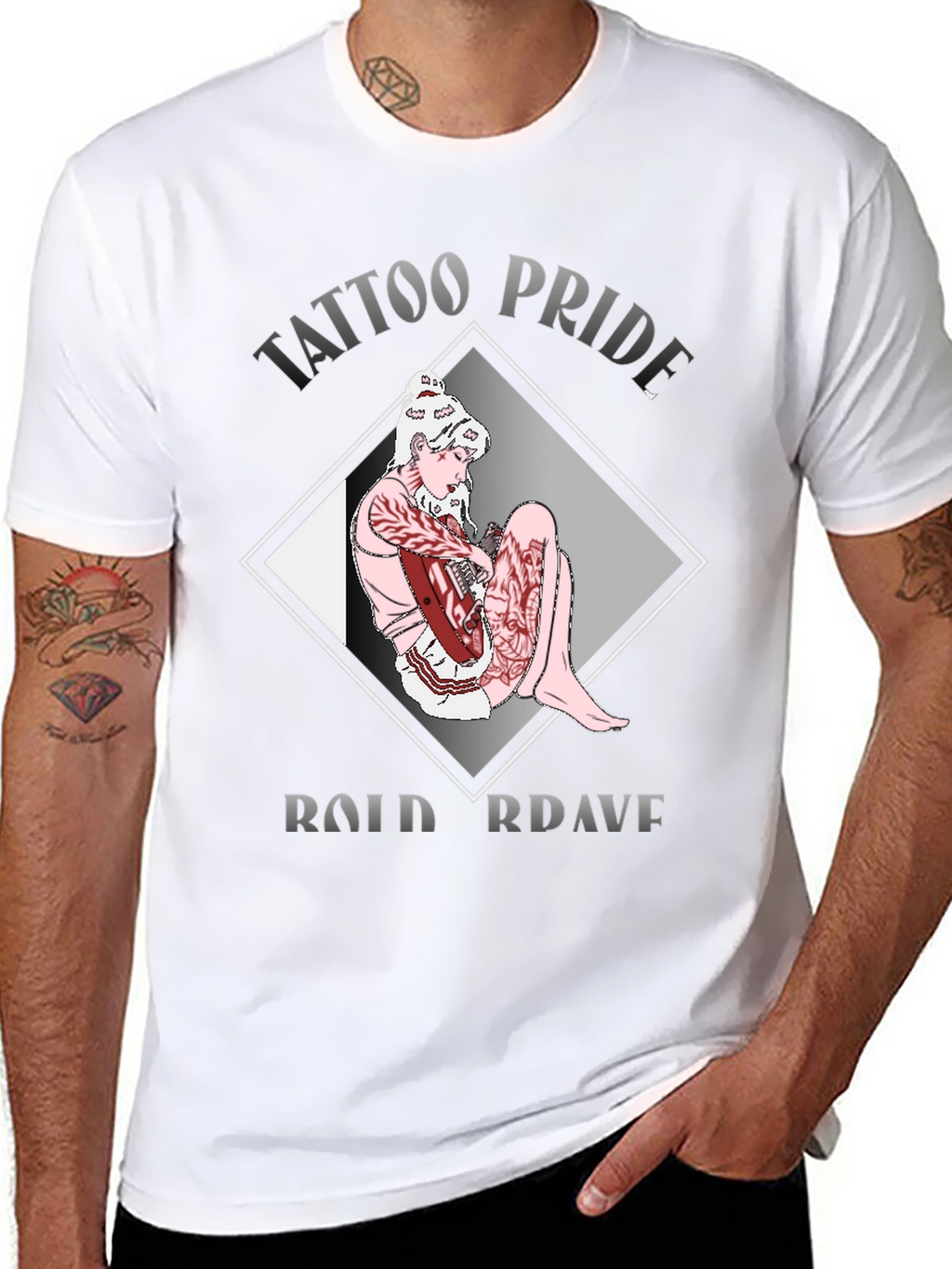 Tattoo Pride Graphic Tee - Bold & Brave