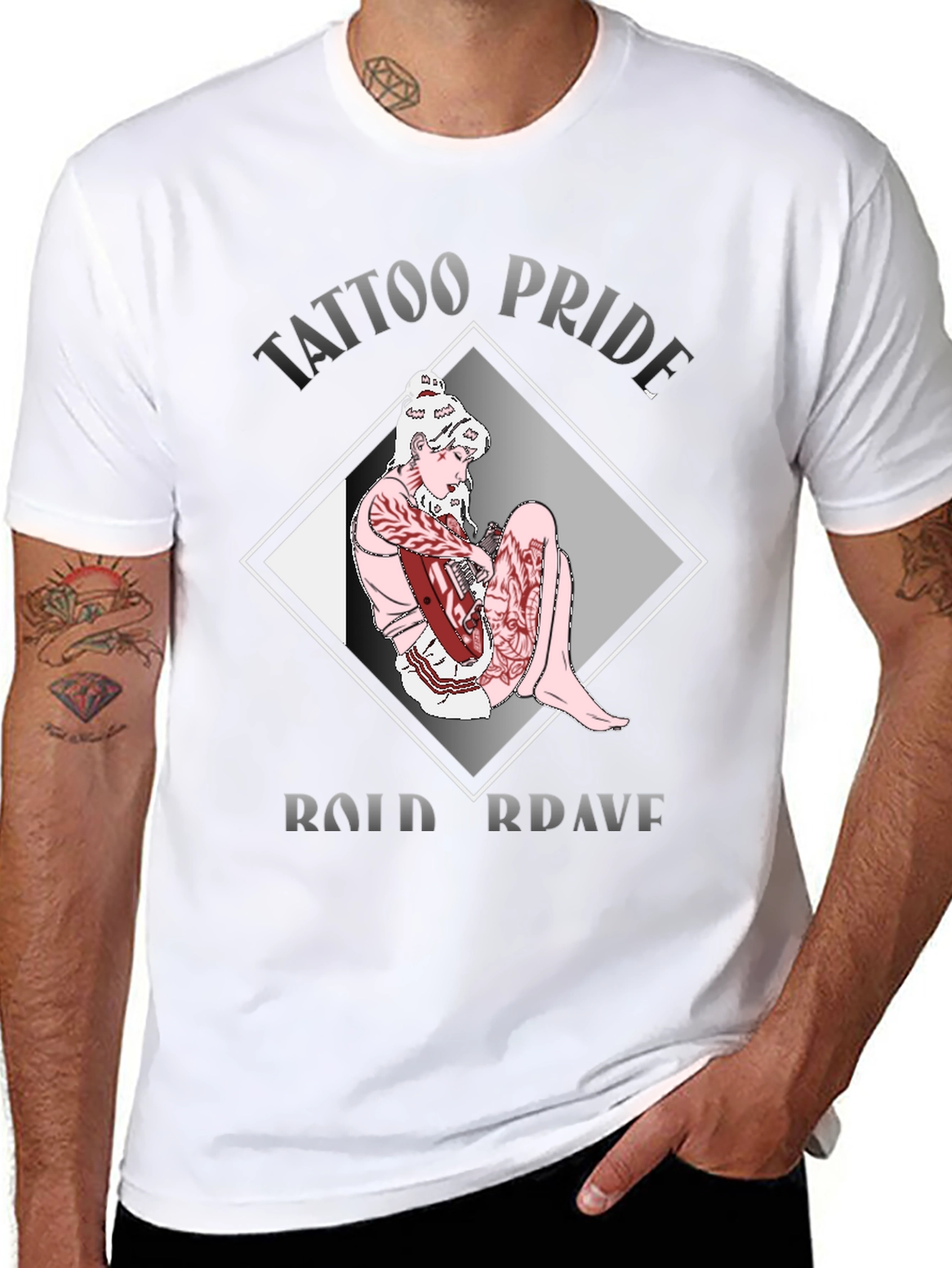 Tattoo Pride Graphic Tee - Bold & Brave