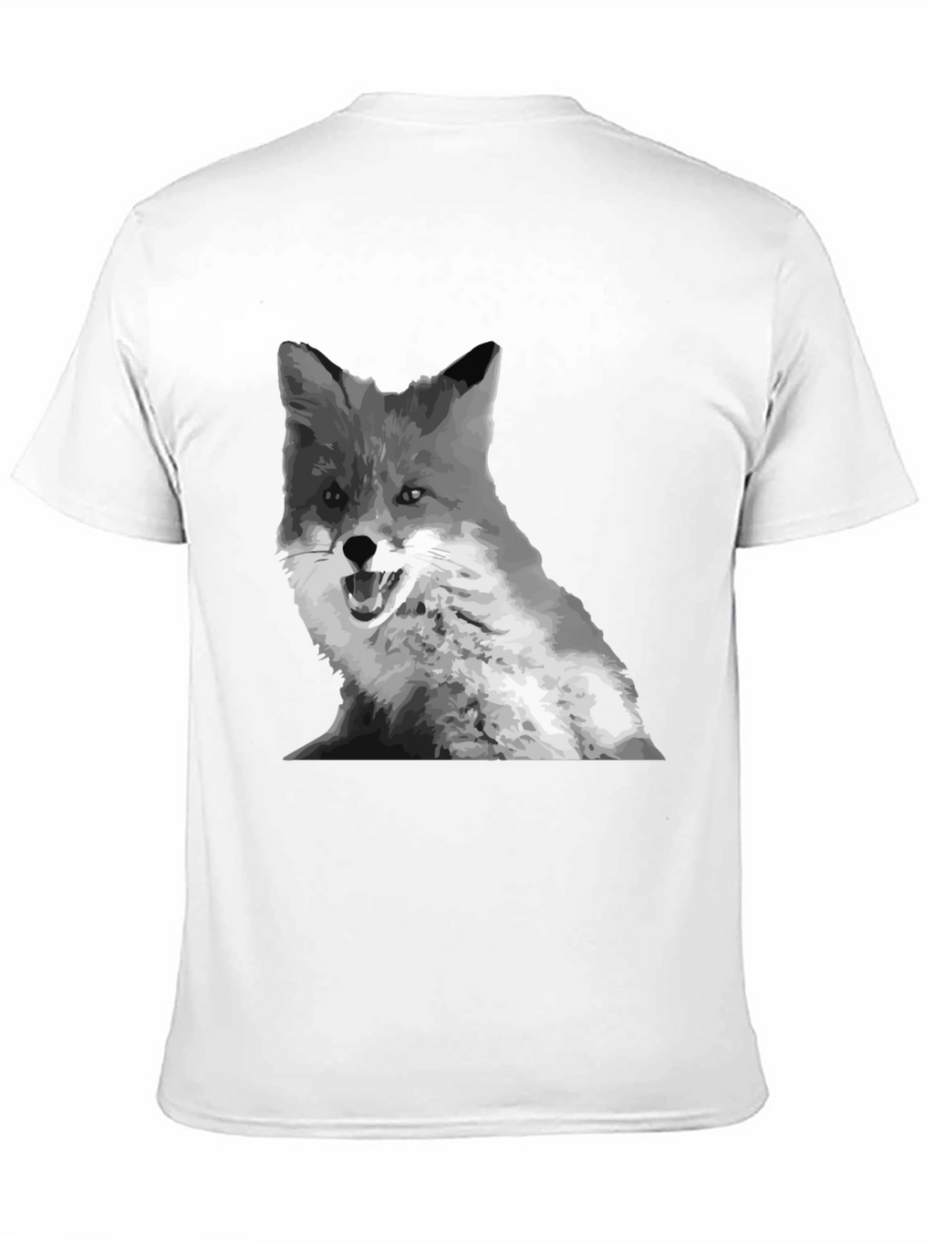 Fox Graphic Print Crew Neck T-Shirt