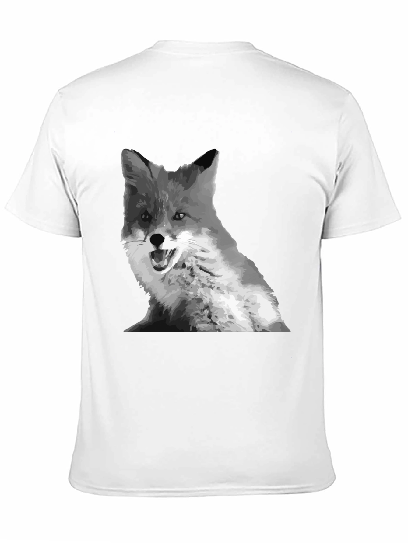 Fox Graphic Print Crew Neck T-Shirt
