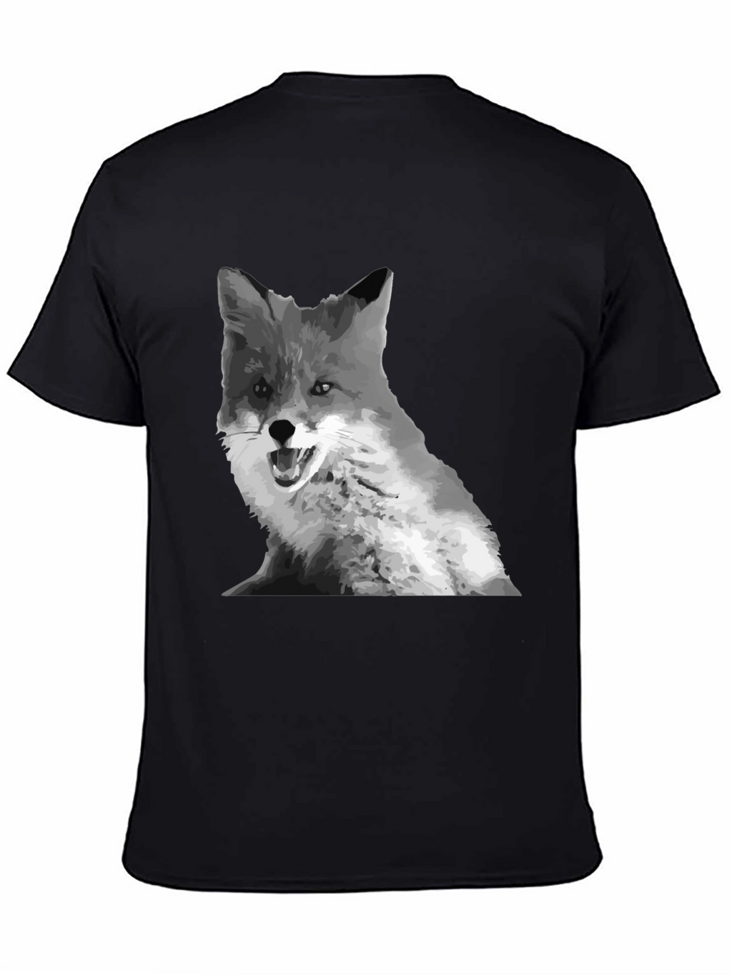 Fox Graphic Print Crew Neck T-Shirt