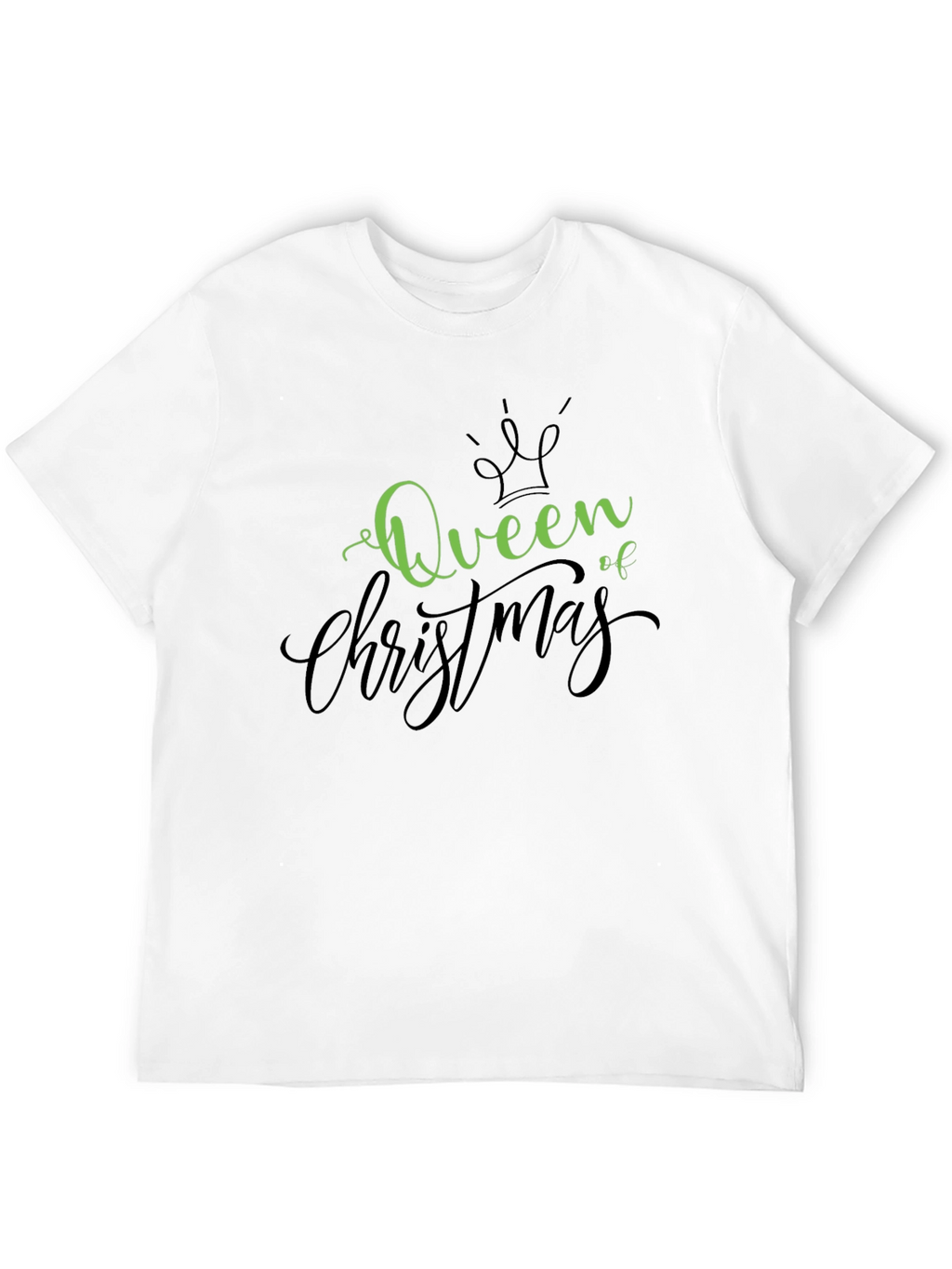 Queen of Christmas Black T-Shirt