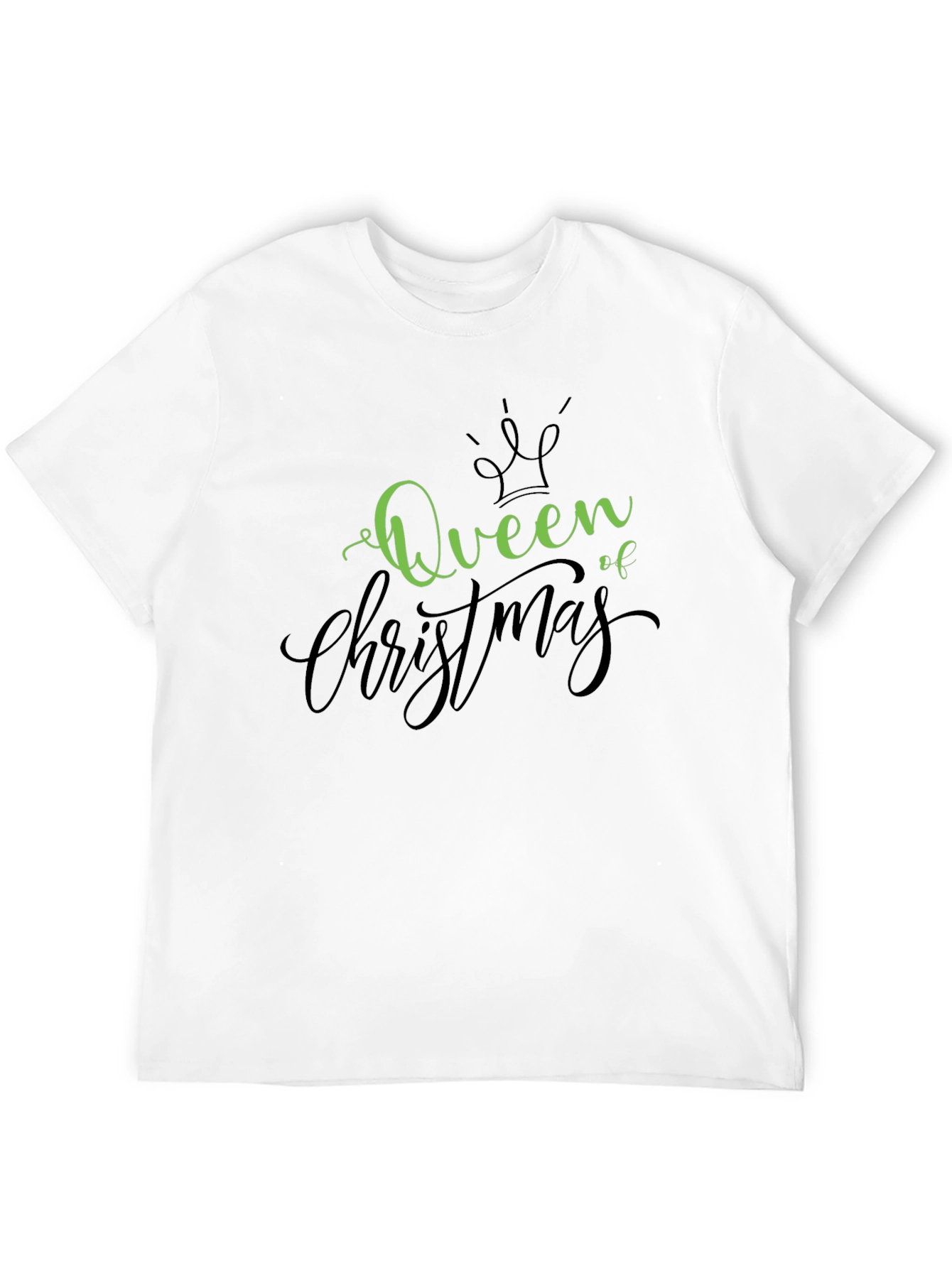 Queen of Christmas Black T-Shirt