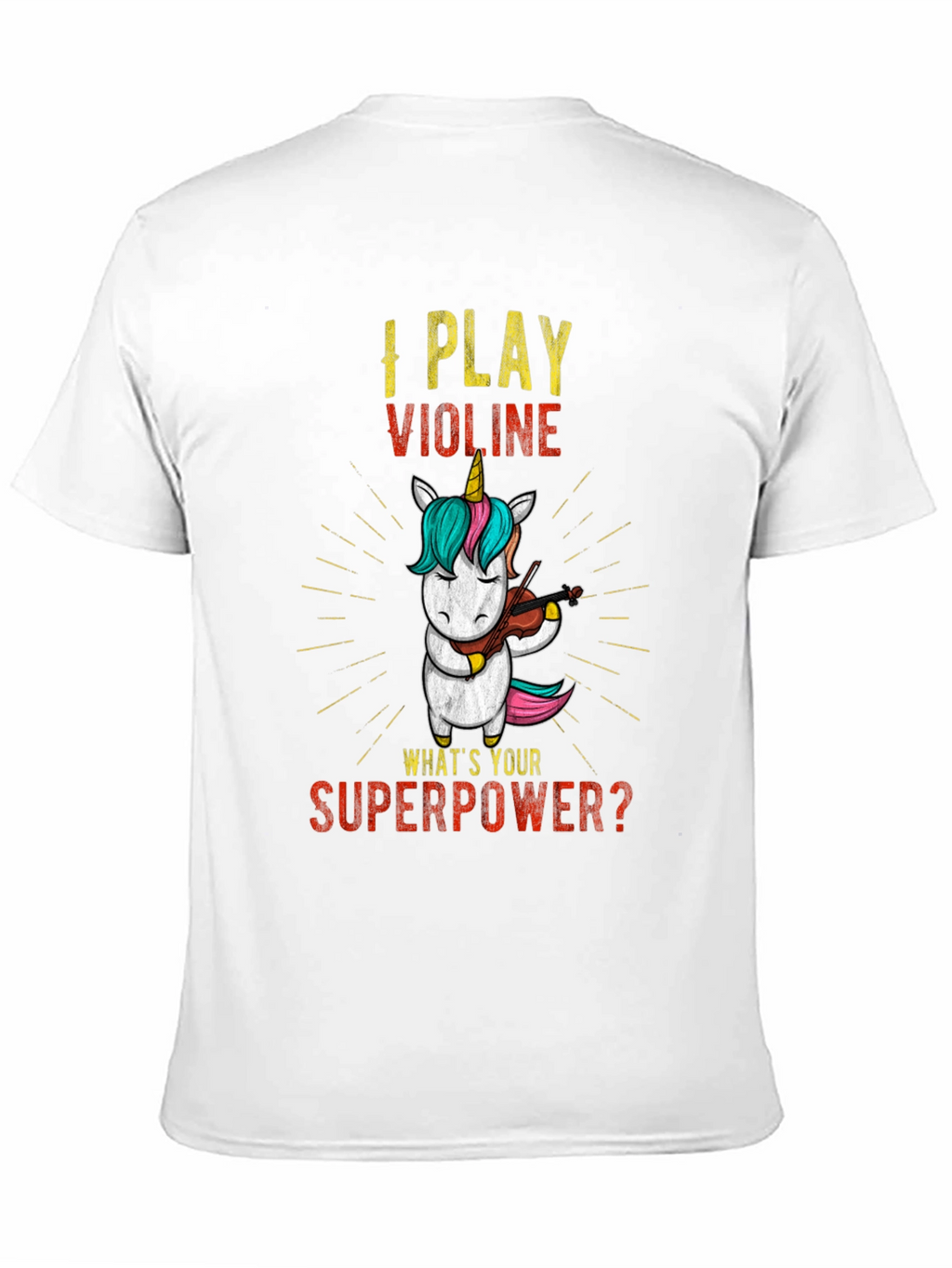 I Play Violin Unicorn T-Shirt