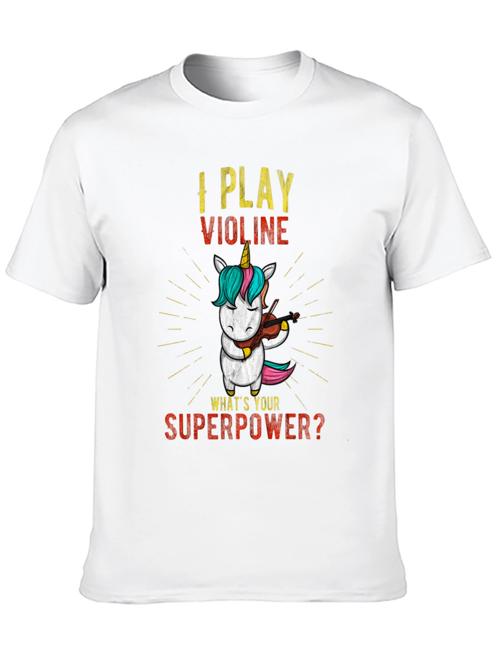 I Play Violin Unicorn T-Shirt