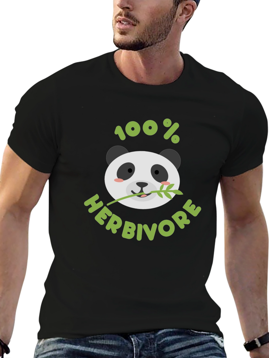 100% Herbivore Panda Graphic T-Shirt