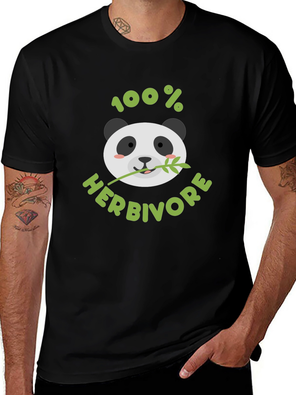 100% Herbivore Panda Graphic T-Shirt