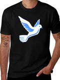 Peace Dove Graphic Tee - Stylish Black T-Shirt