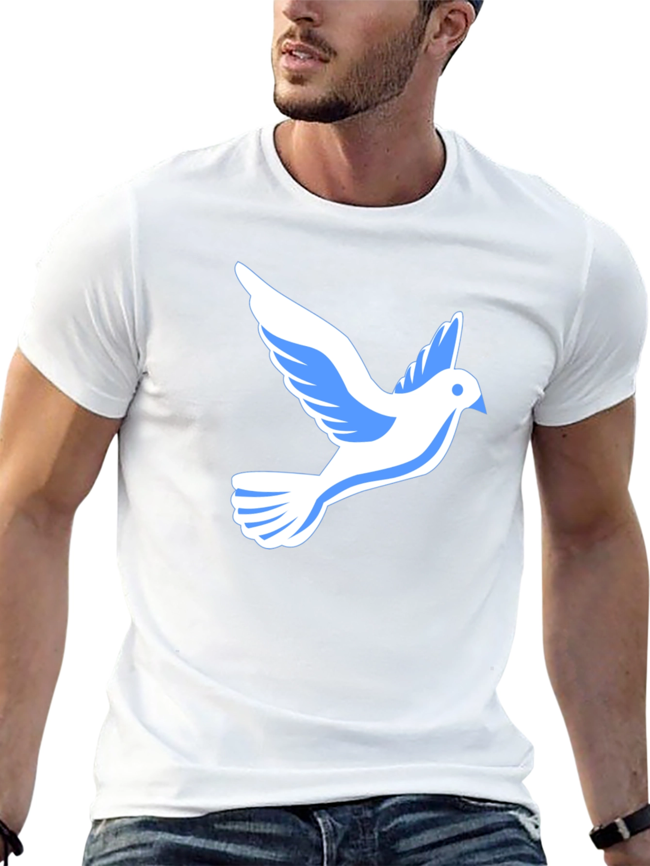 Peace Dove Graphic Tee - Stylish Black T-Shirt
