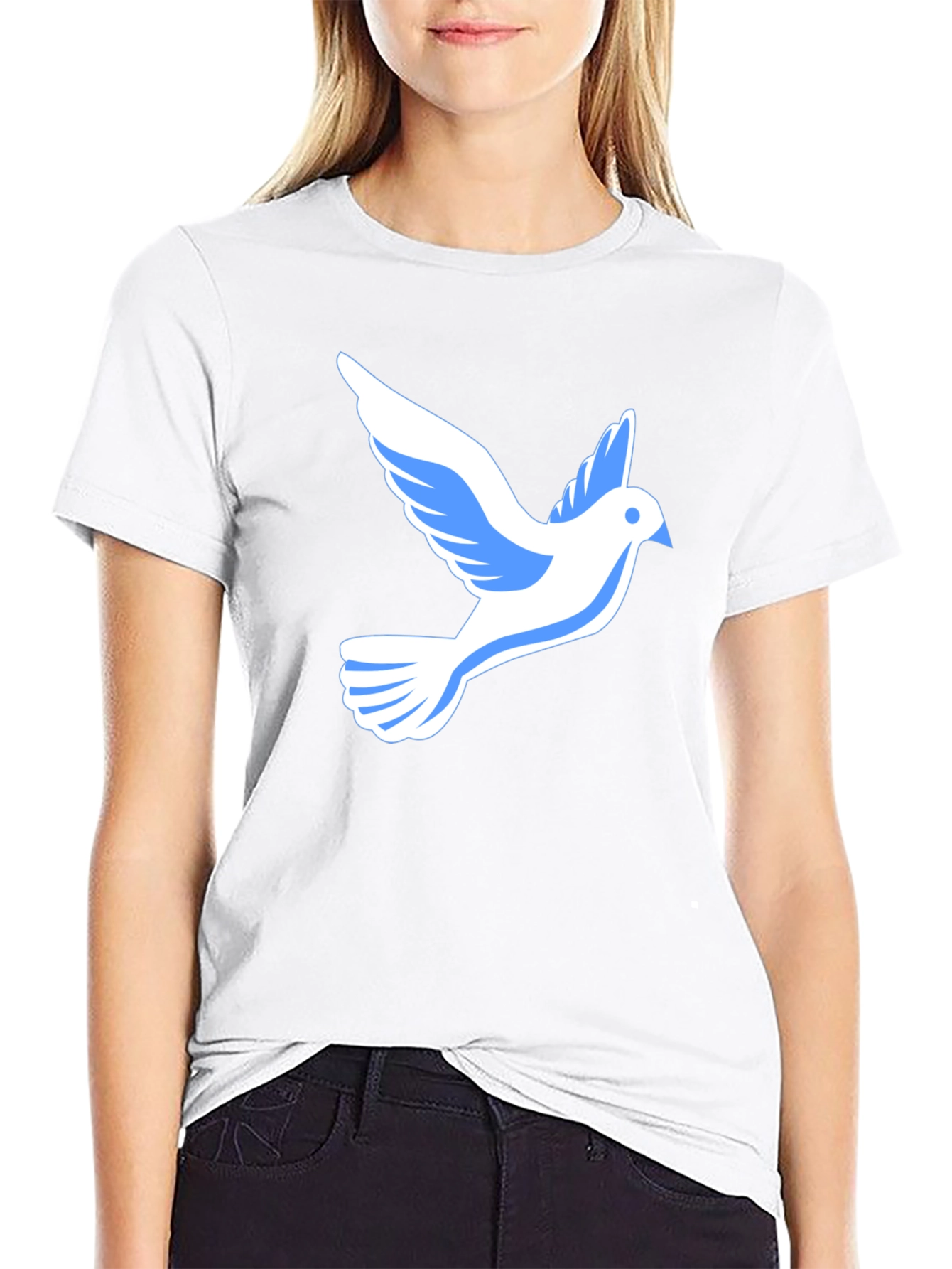 Peace Dove Graphic Tee - Stylish Black T-Shirt