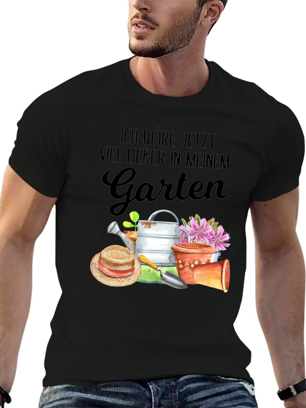 Gardening T-Shirt: Id rather be in my garden