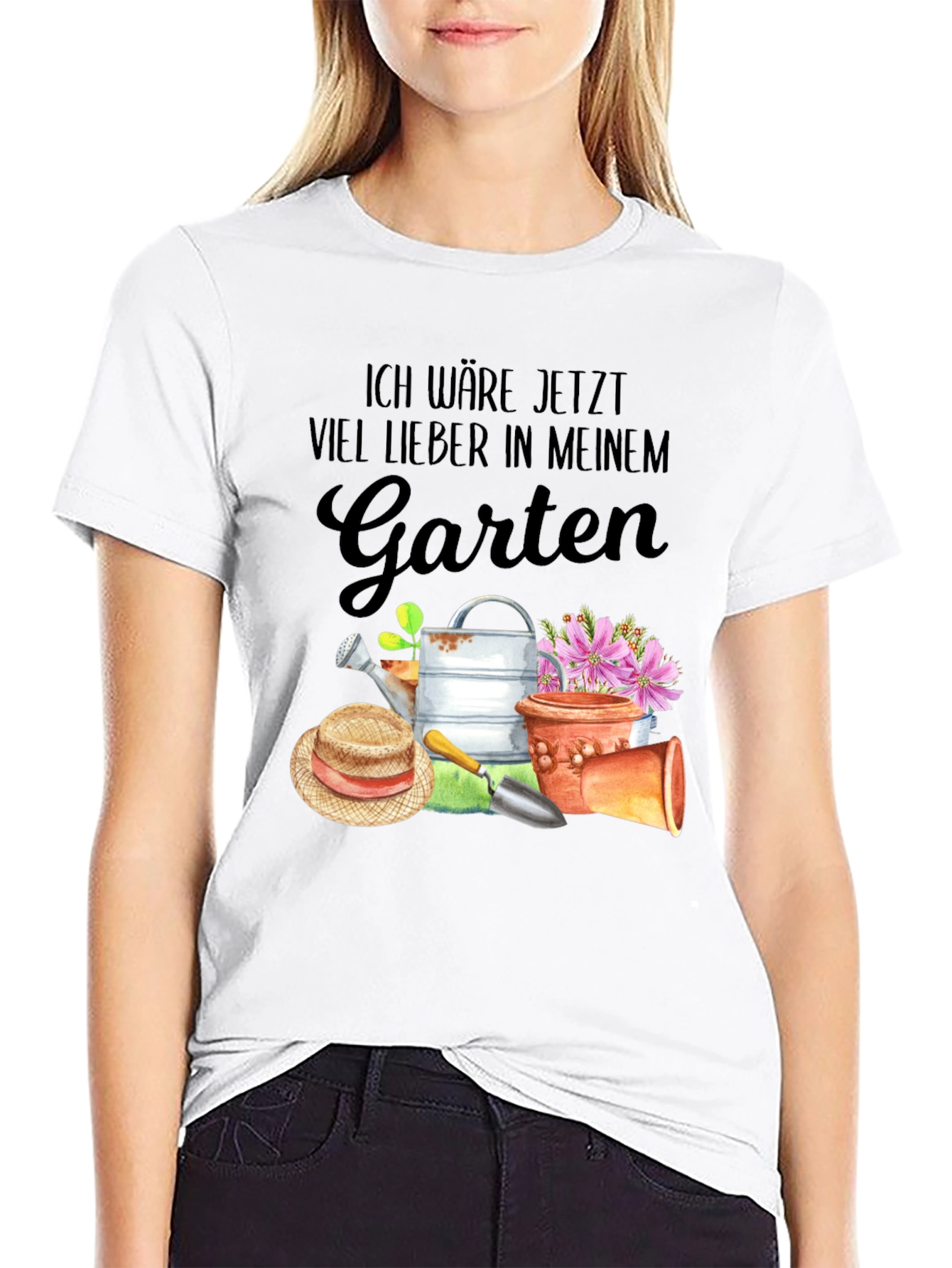Gardening T-Shirt: Id rather be in my garden