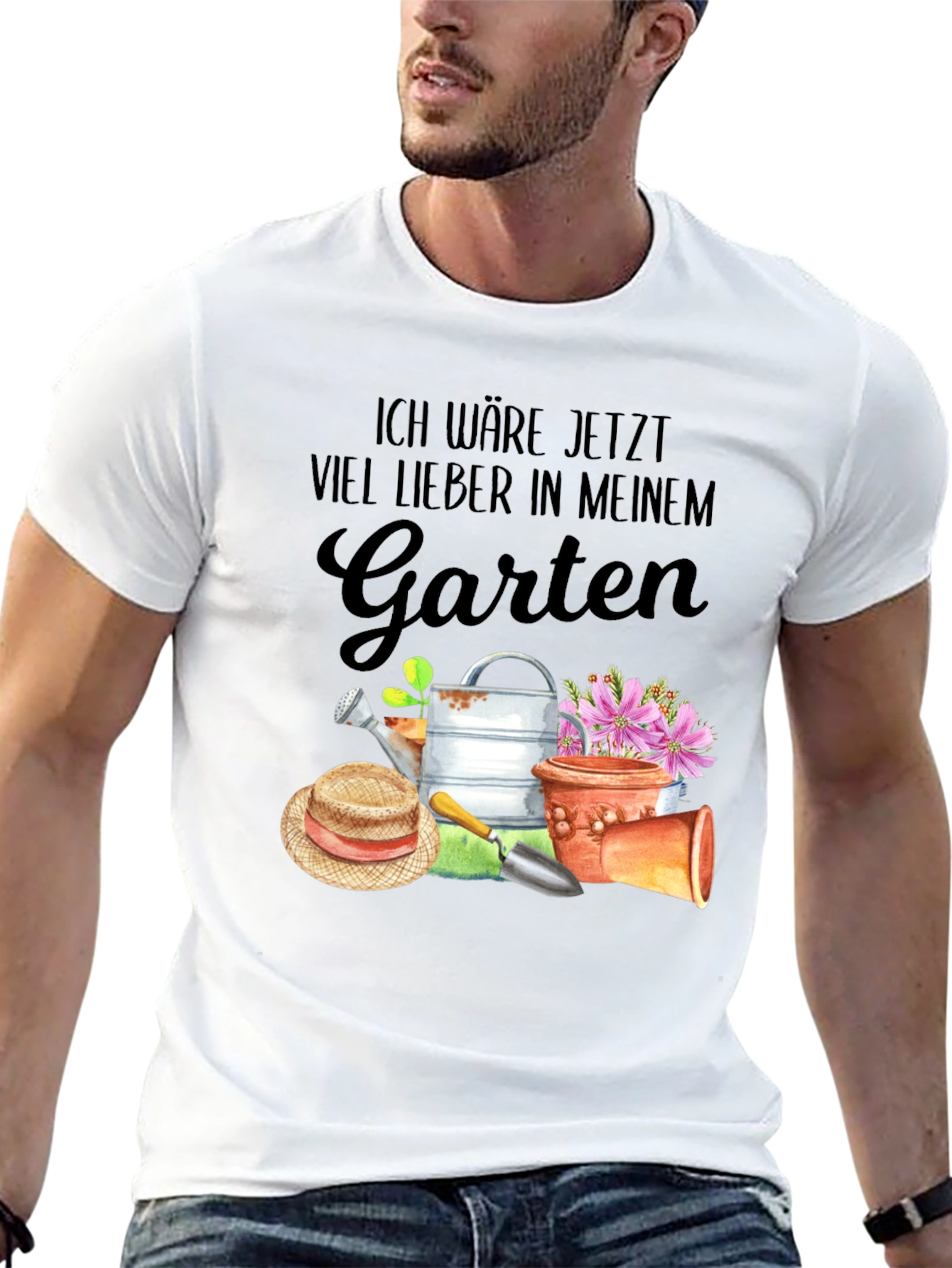 Gardening T-Shirt: Id rather be in my garden