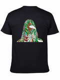 Tropical Patterned Graphic Tee