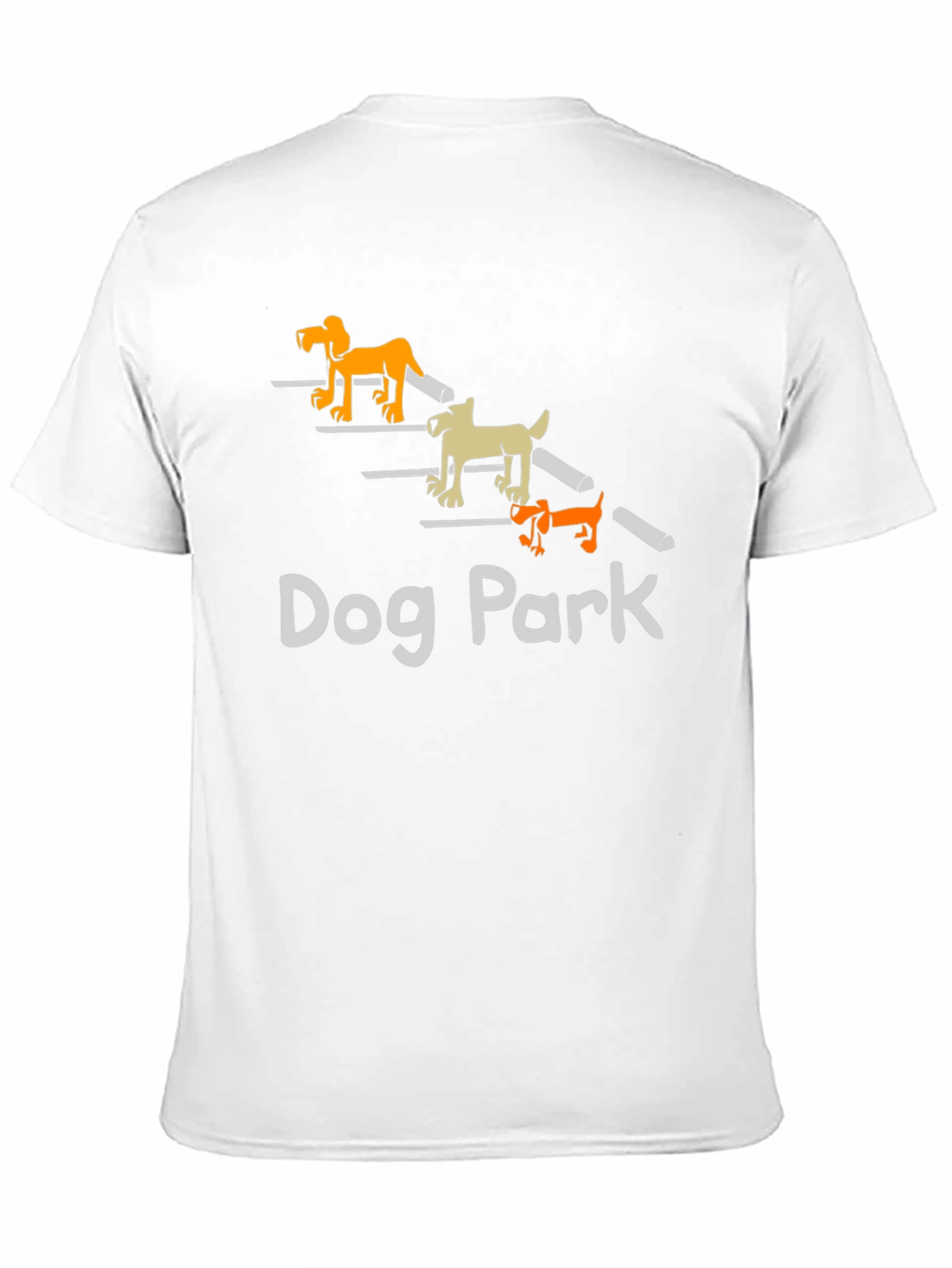 Dog Park Cartoon Graphic T-Shirt