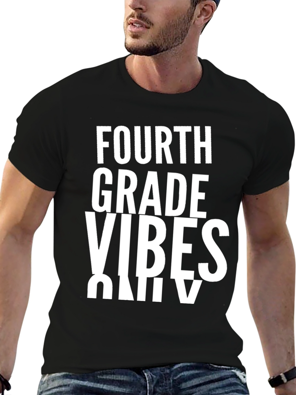 Fourth Grade Vibes Only Graphic Tee