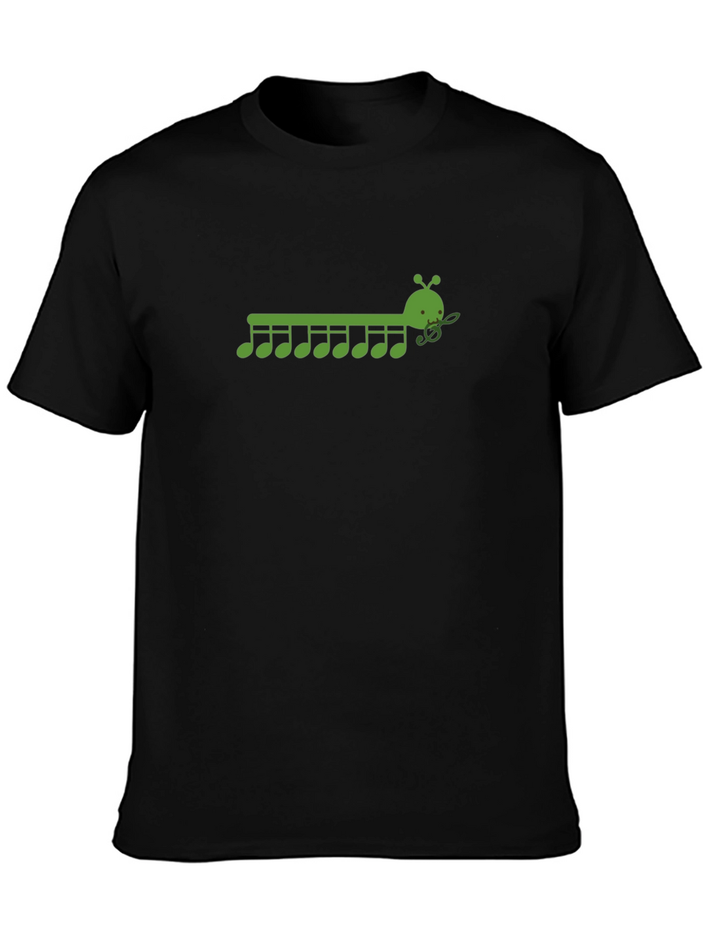 Musical Caterpillar Graphic T-Shirt - Black