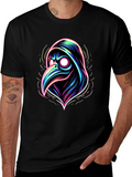 Plague Doctor Neon Graphic T-Shirt