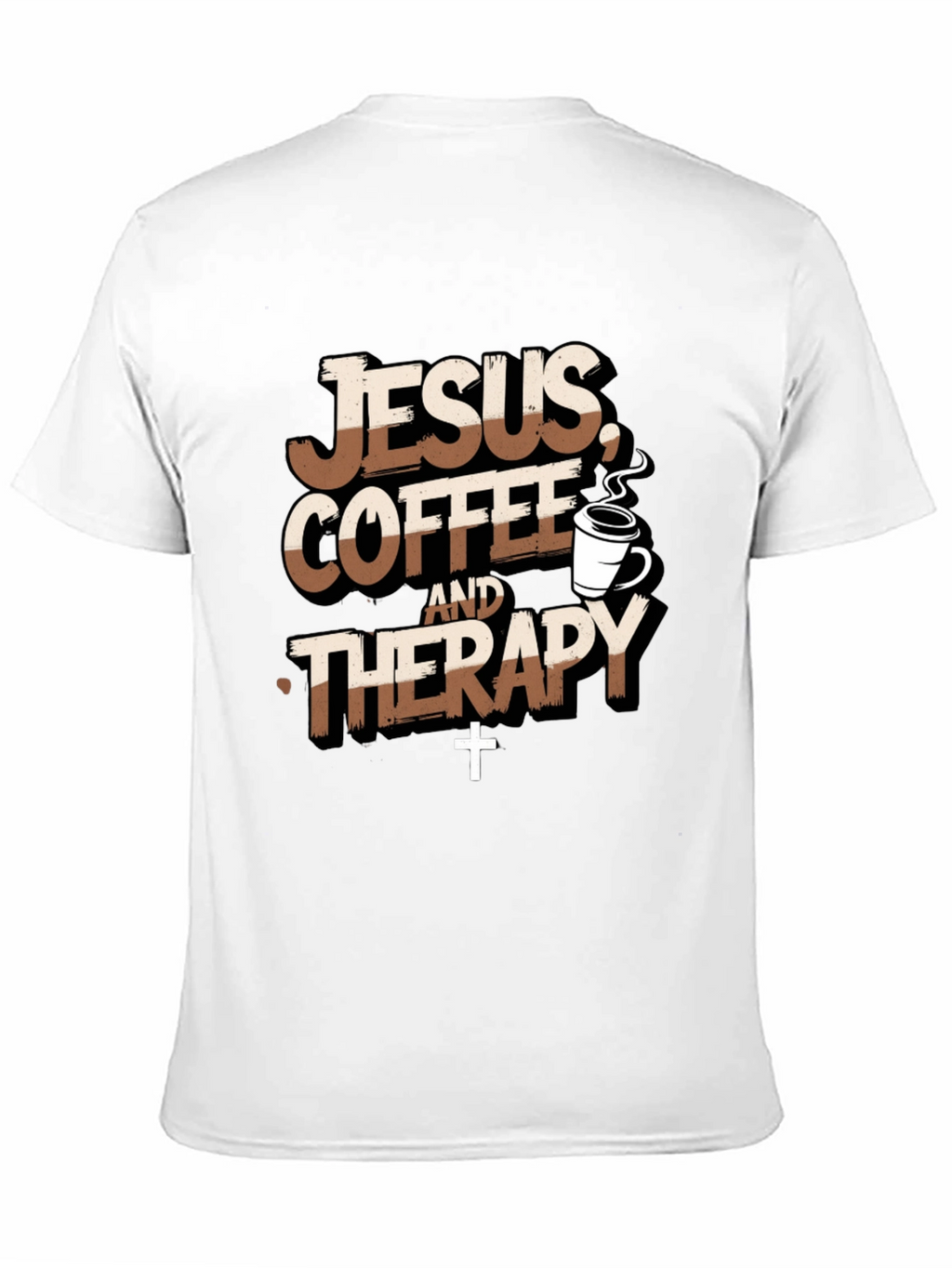 Jesus Coffee Therapy T-Shirt Funny Christian Tee