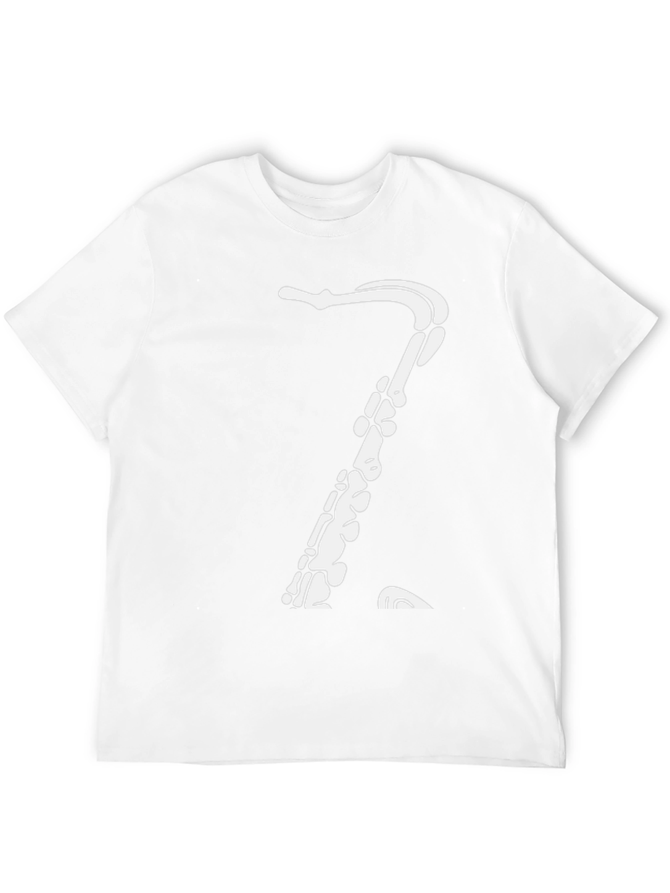 Skeleton Saxophone Black T-Shirt