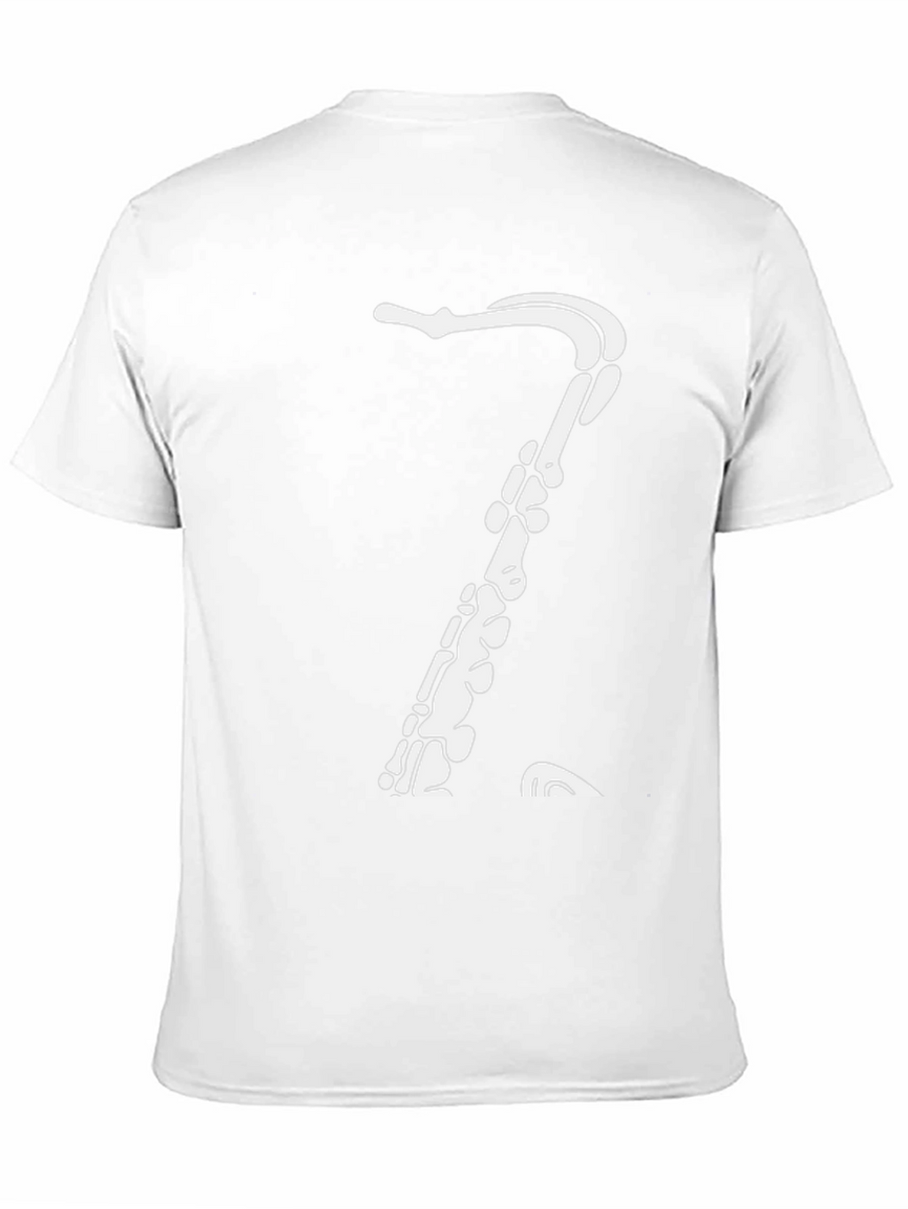Skeleton Saxophone Black T-Shirt