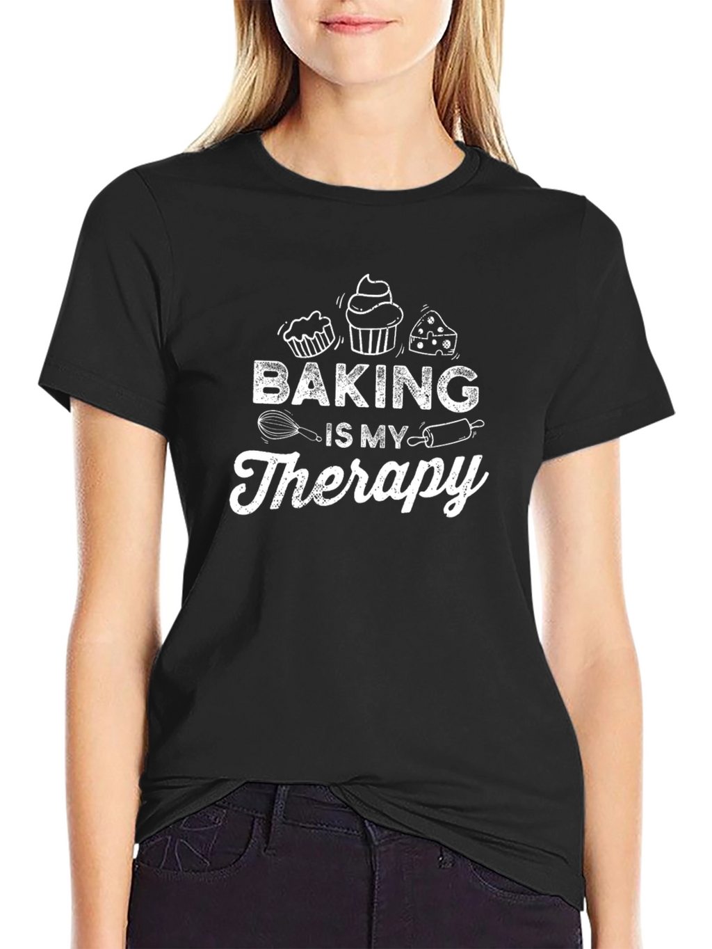 Baking Is My Therapy Graphic T-Shirt