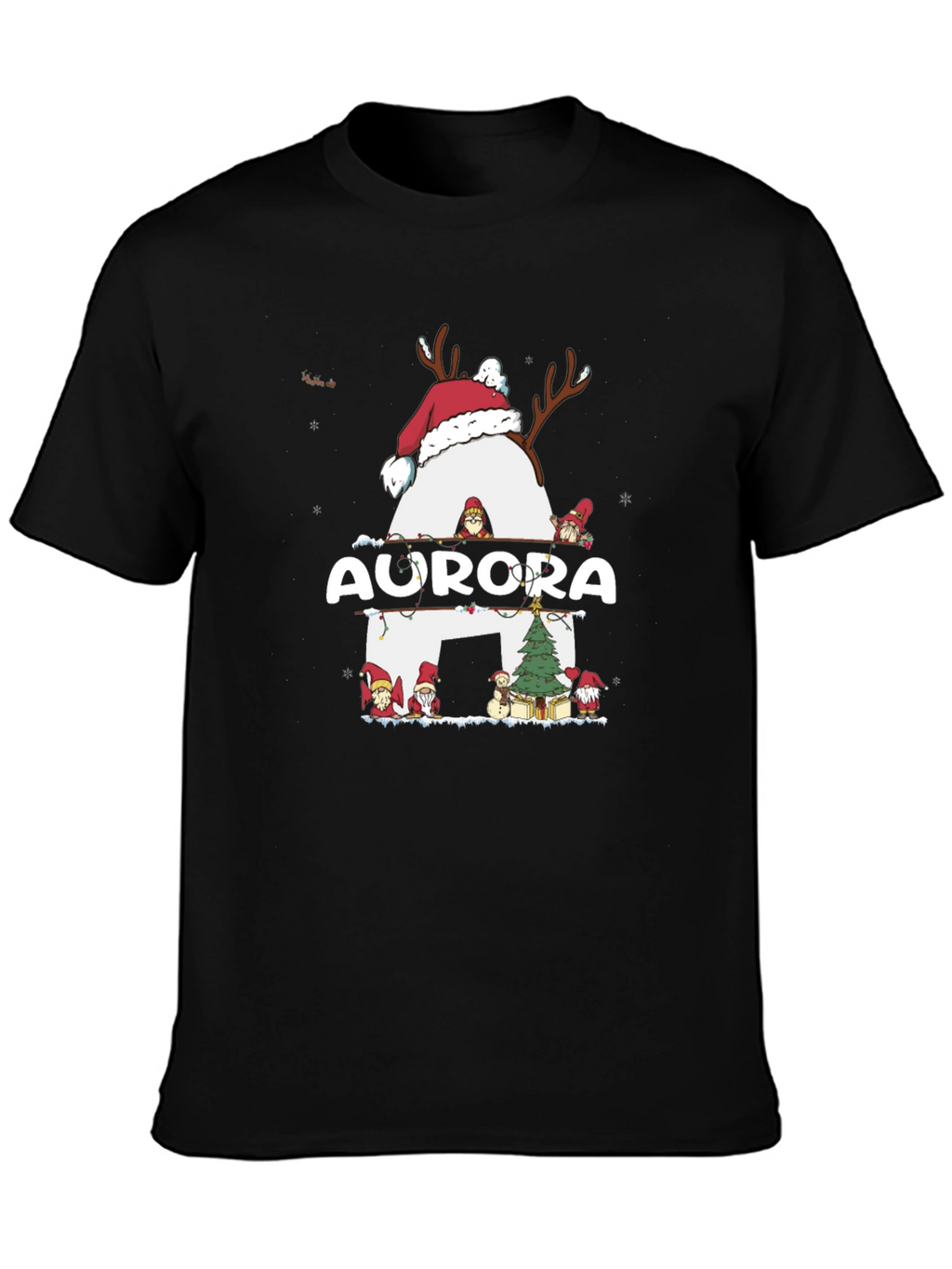 Aurora Christmas Reindeer T-Shirt