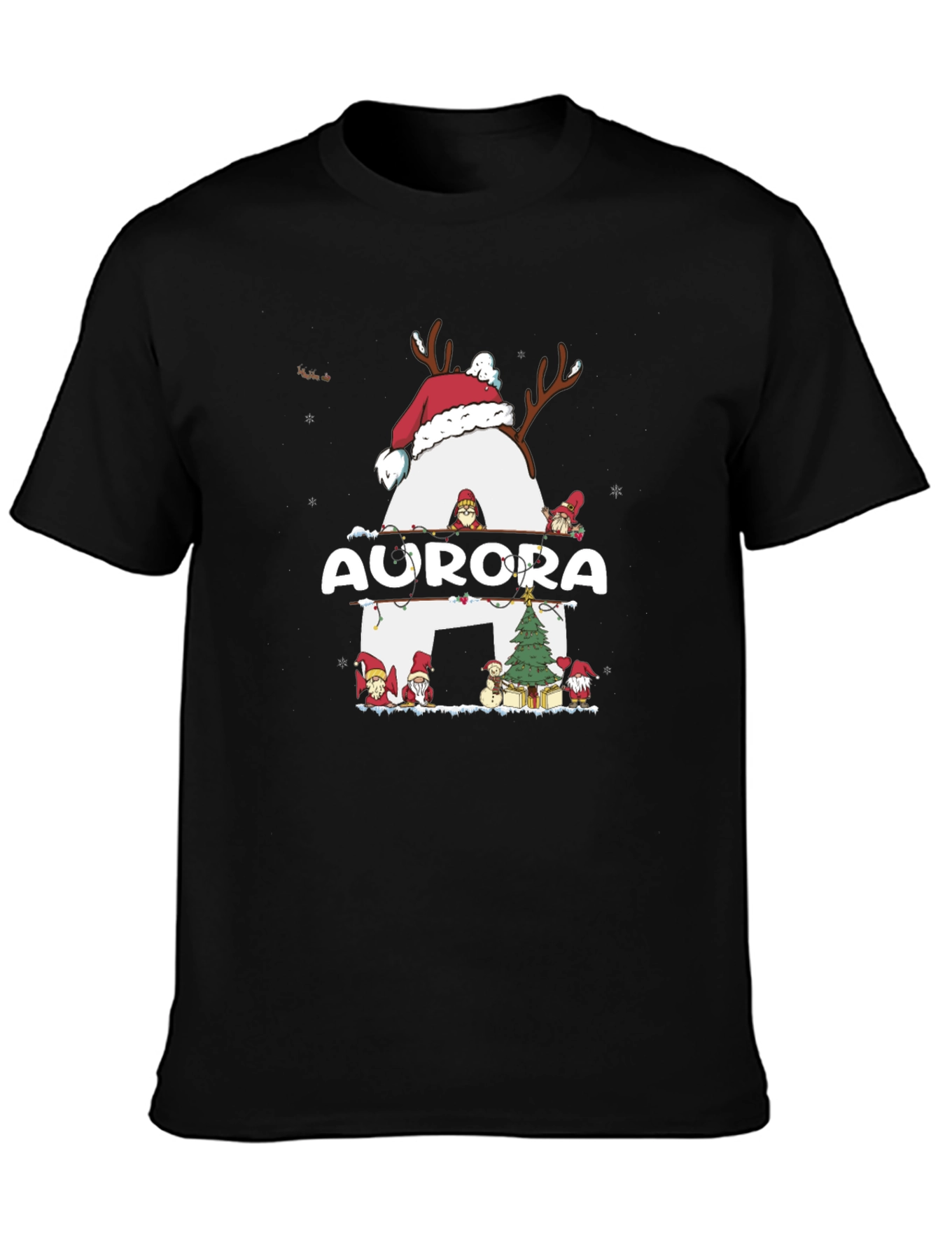 Aurora Christmas Reindeer T-Shirt