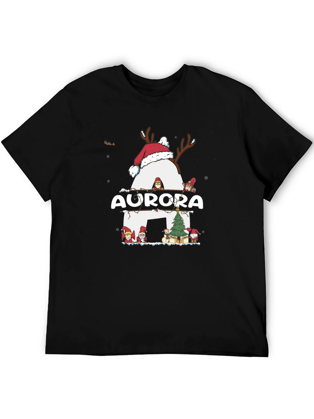 Aurora Christmas Reindeer T-Shirt