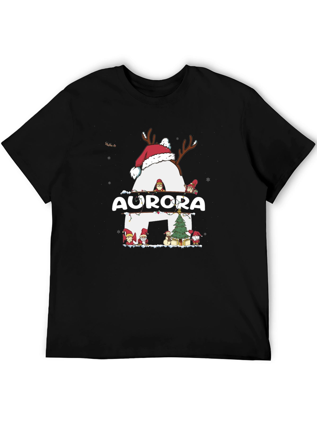 Aurora Christmas Reindeer T-Shirt