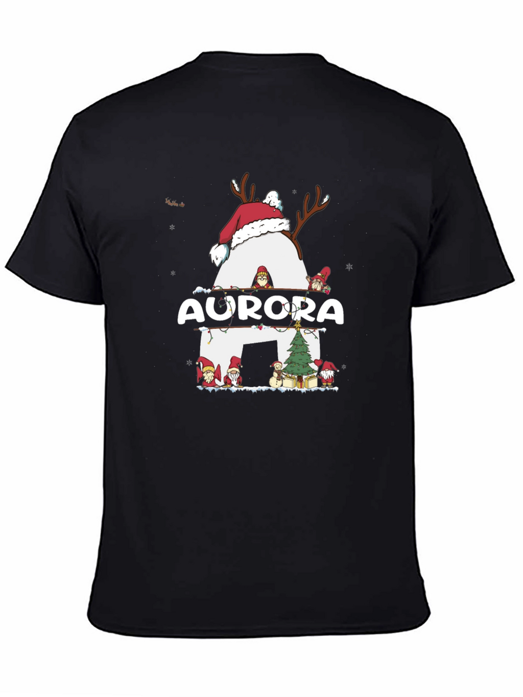 Aurora Christmas Reindeer T-Shirt