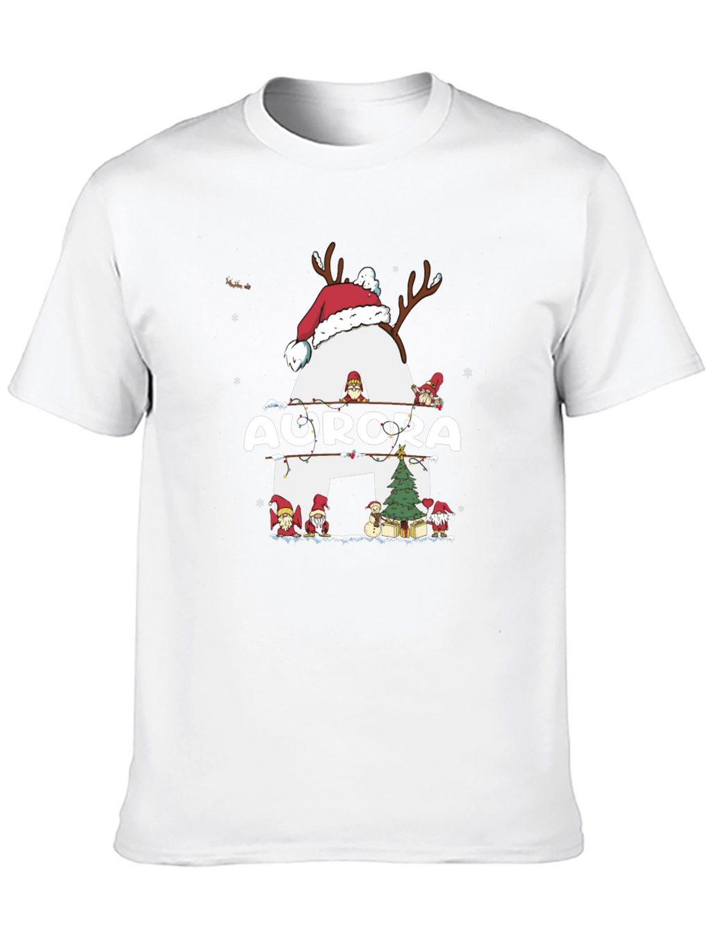 Aurora Christmas Reindeer T-Shirt
