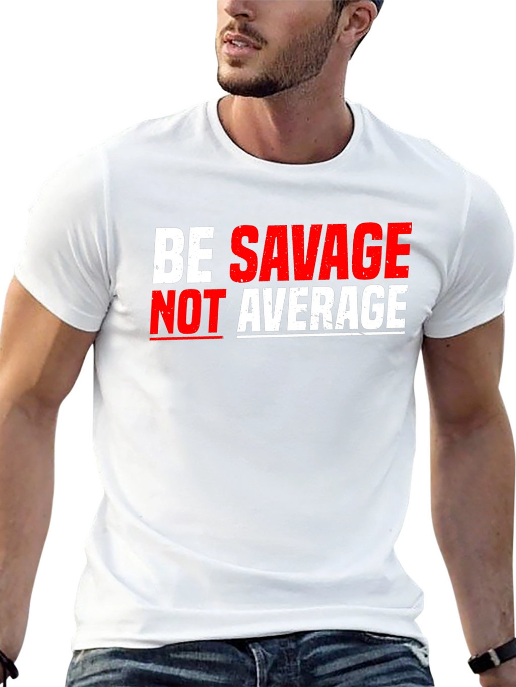 Be Savage Not Average Graphic Tee